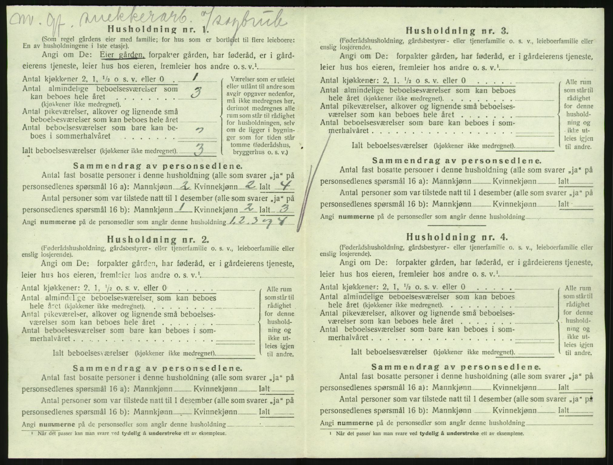 SAKO, 1920 census for Hedrum, 1920, p. 1504