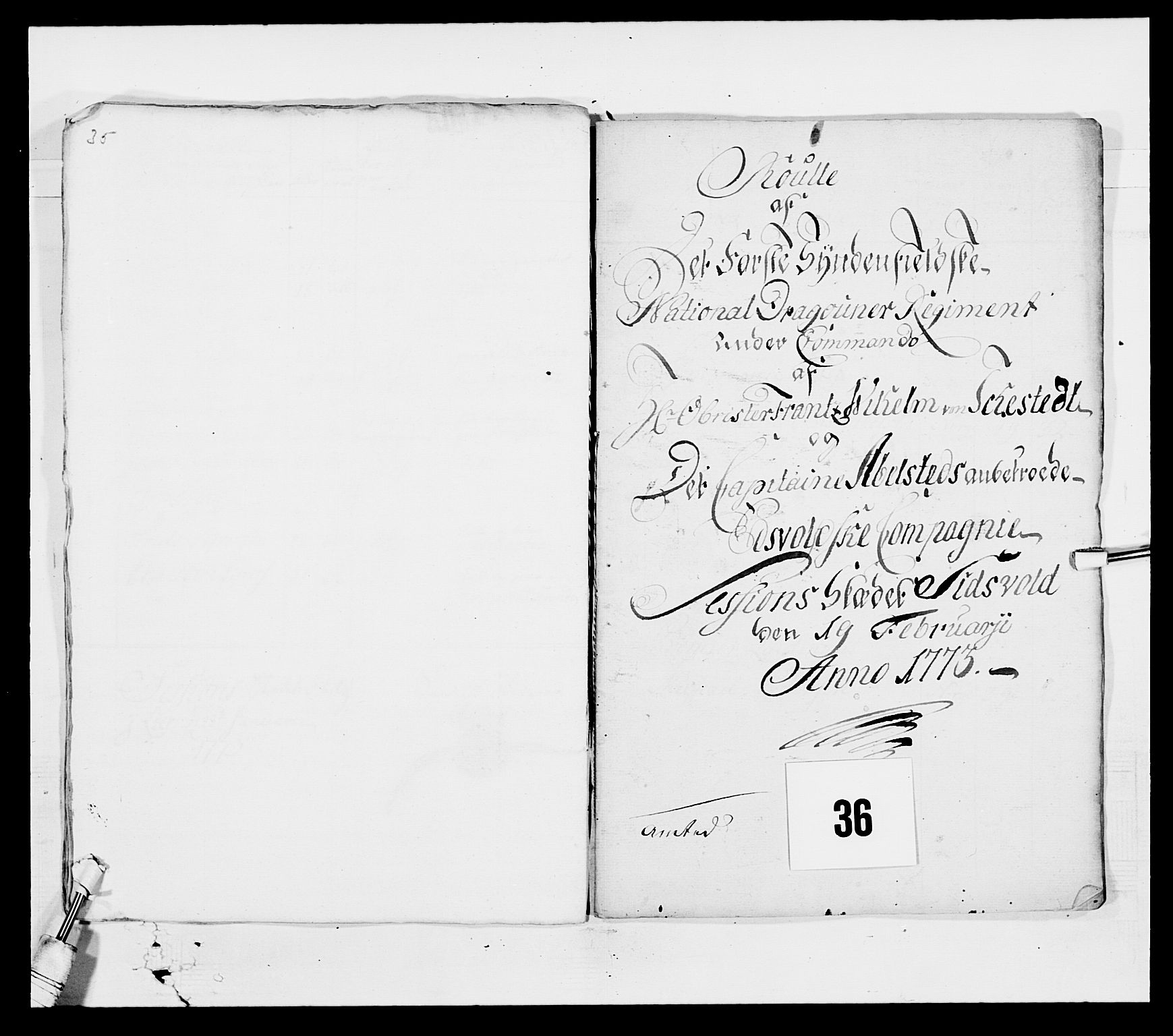 Generalitets- og kommissariatskollegiet, Det kongelige norske kommissariatskollegium, AV/RA-EA-5420/E/Eh/L0003: 1. Sønnafjelske dragonregiment, 1767-1812, p. 584