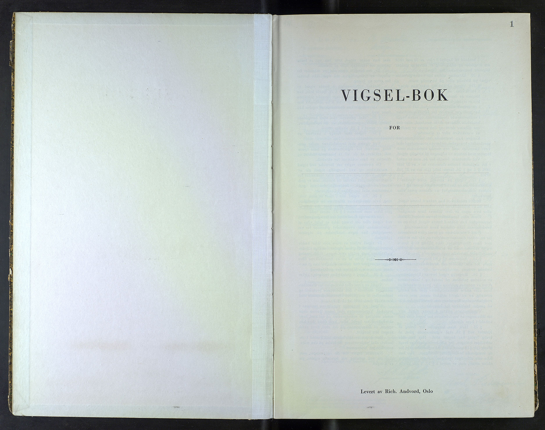 Byfogd og Byskriver i Bergen, SAB/A-3401/10/10F/L0029: Vielsesprotokoller, 1943-1944, p. 1