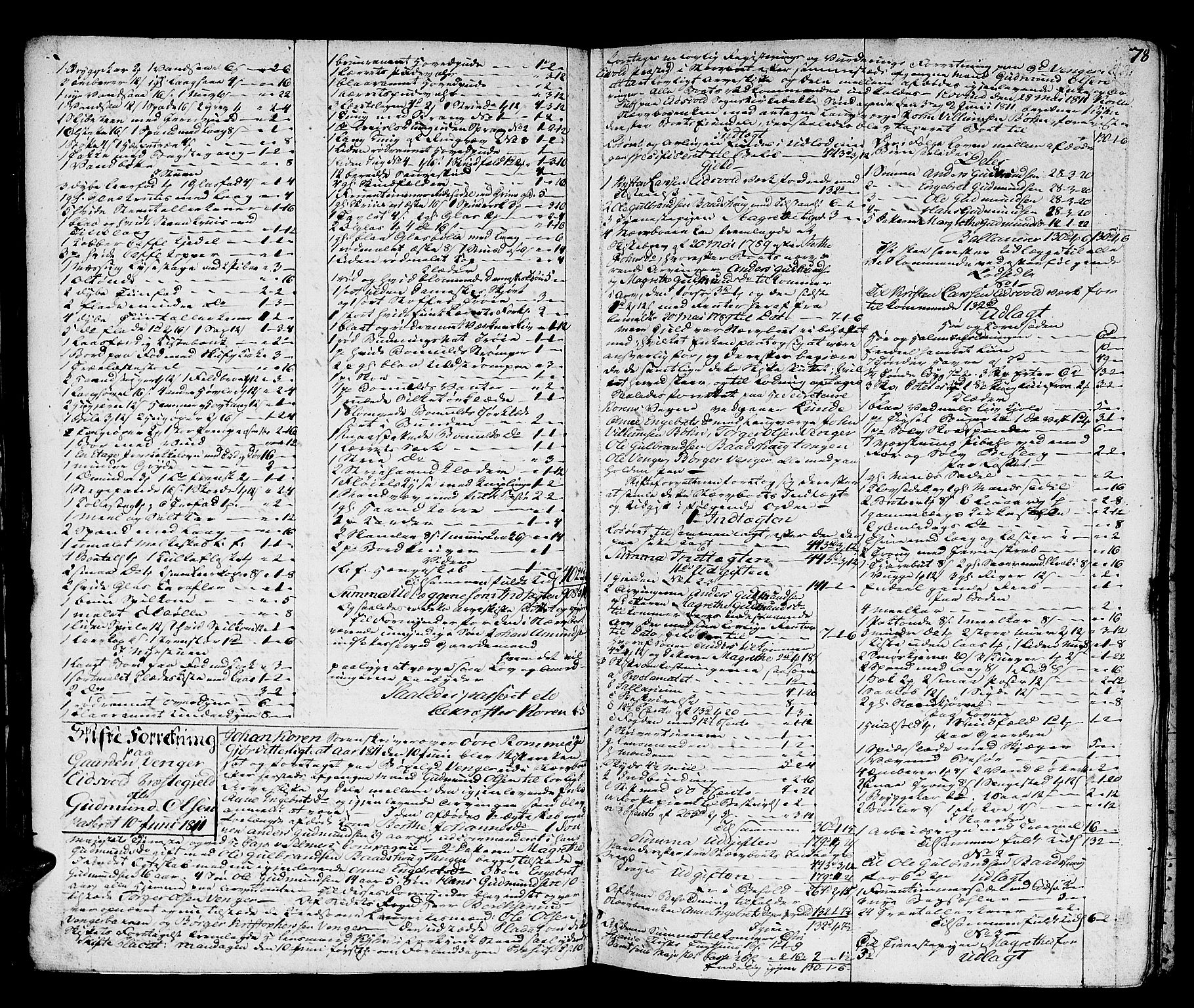 Øvre Romerike sorenskriveri, SAO/A-10649/H/Hb/L0016a: Skifteprotokoll nr. 16a, 1811-1819, p. 77b-78a
