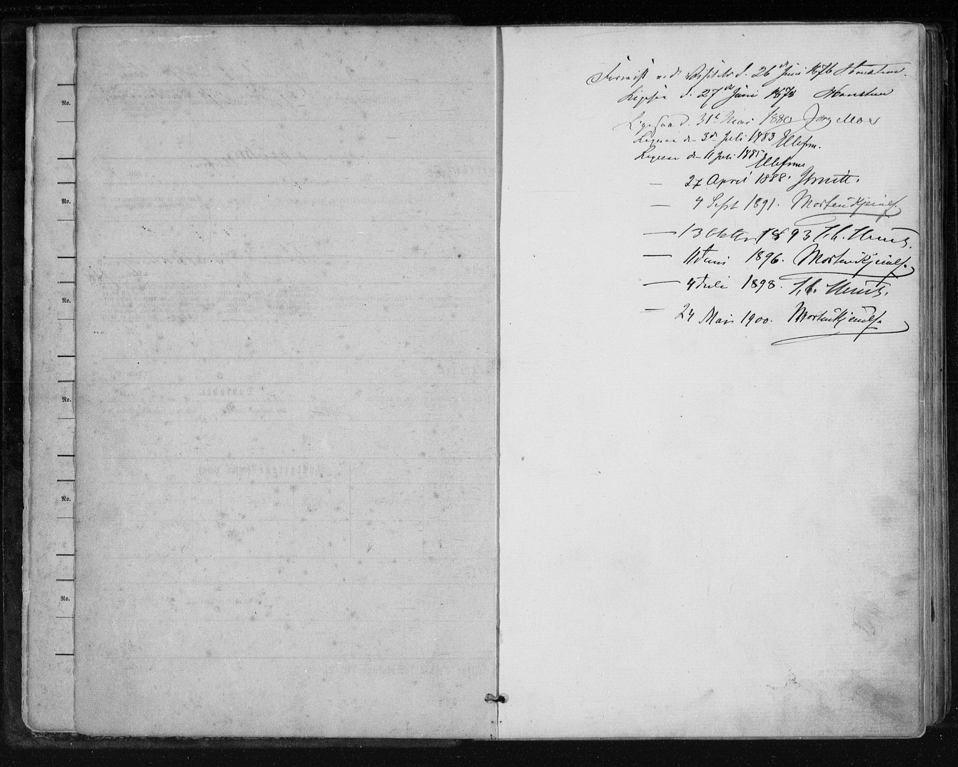Holum sokneprestkontor, SAK/1111-0022/F/Fb/Fbb/L0003: Parish register (copy) no. B 3, 1875-1898