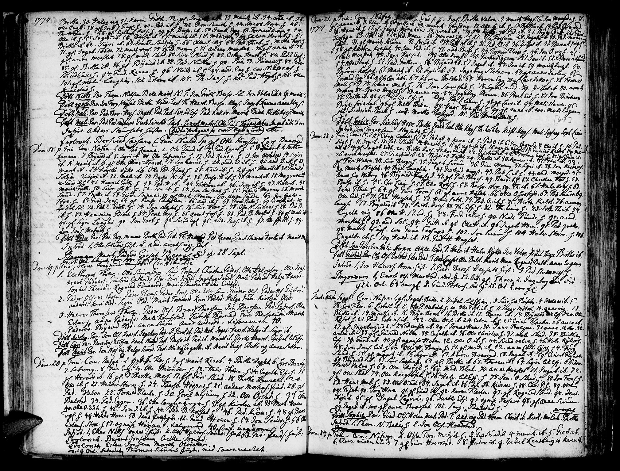 Ministerialprotokoller, klokkerbøker og fødselsregistre - Sør-Trøndelag, AV/SAT-A-1456/695/L1138: Parish register (official) no. 695A02 /1, 1757-1801, p. 64