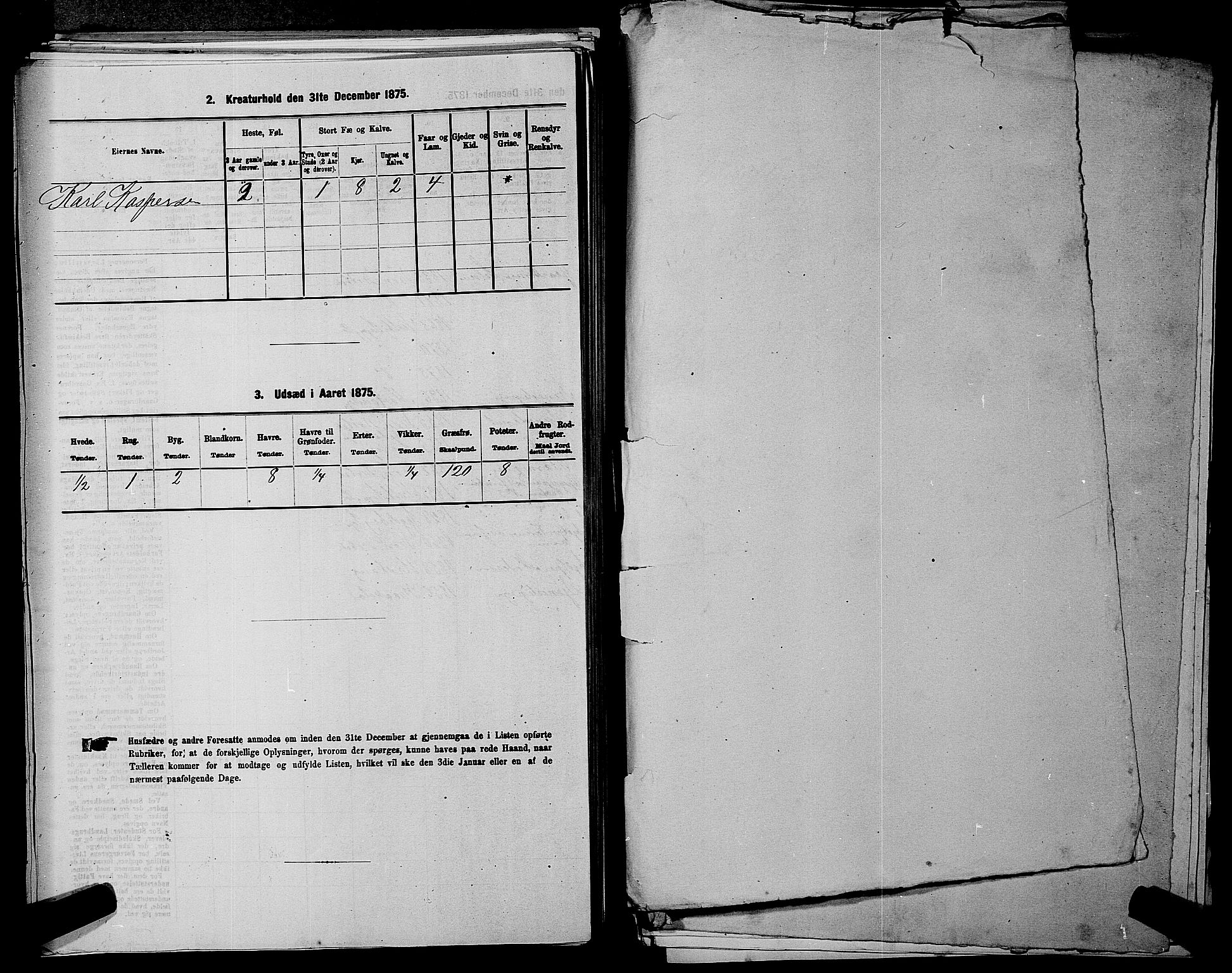 RA, 1875 census for 0211L Vestby/Vestby, Garder og Såner, 1875, p. 199