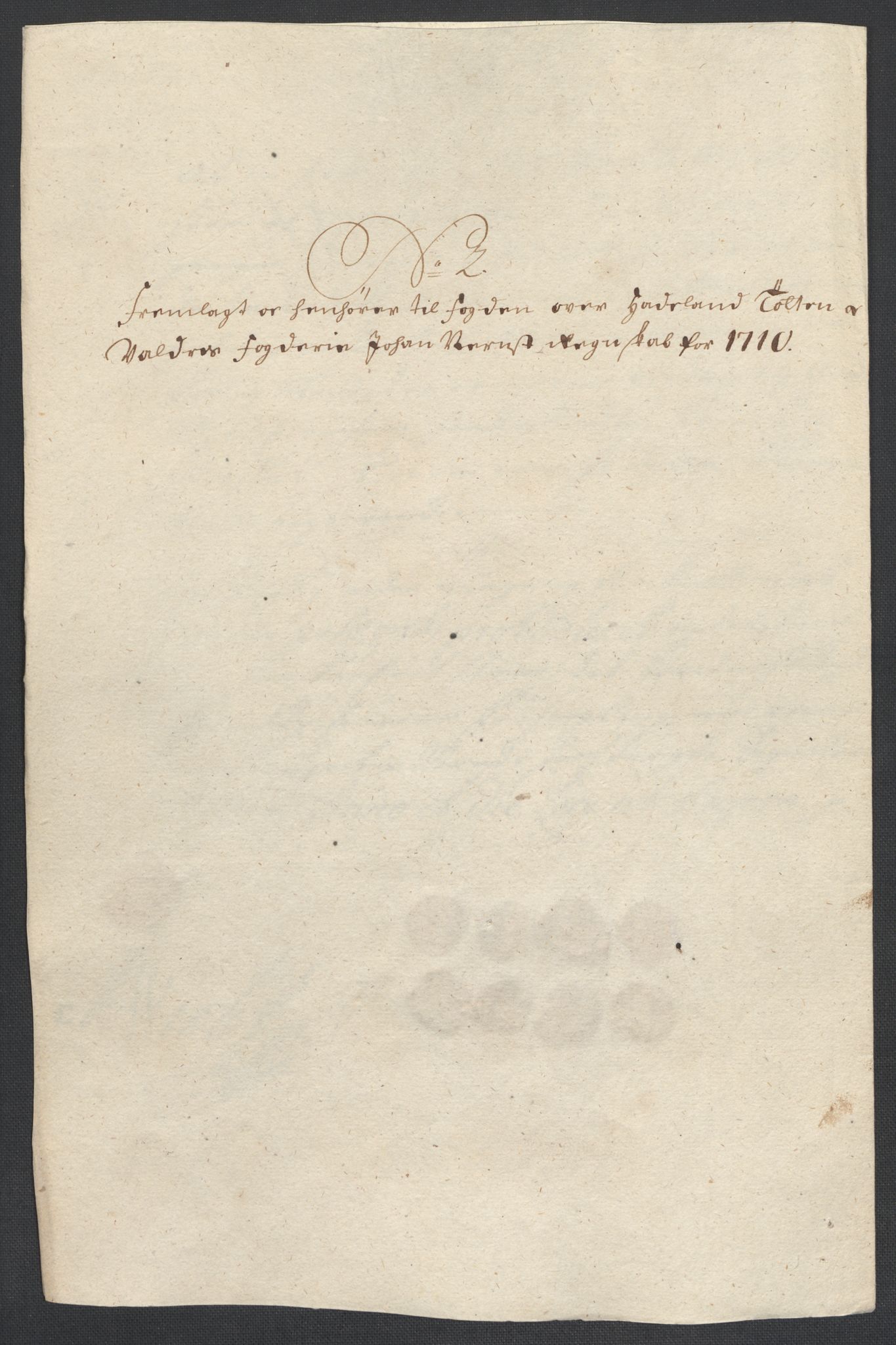 Rentekammeret inntil 1814, Reviderte regnskaper, Fogderegnskap, AV/RA-EA-4092/R18/L1307: Fogderegnskap Hadeland, Toten og Valdres, 1710, p. 22
