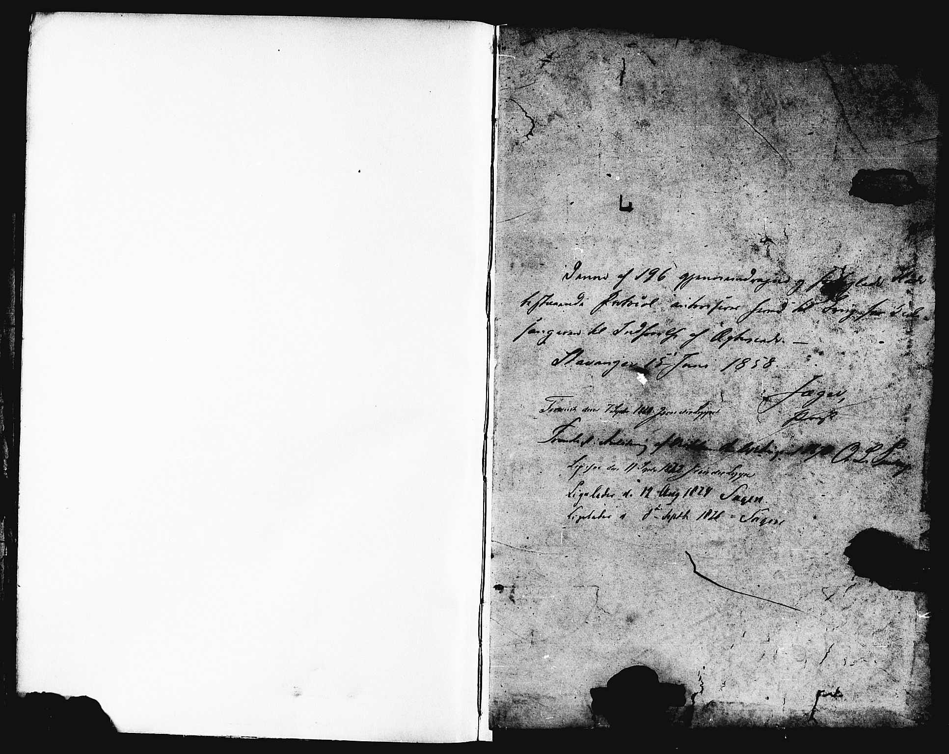 Domkirken sokneprestkontor, SAST/A-101812/001/30/30BB/L0011: Parish register (copy) no. B 11, 1858-1876
