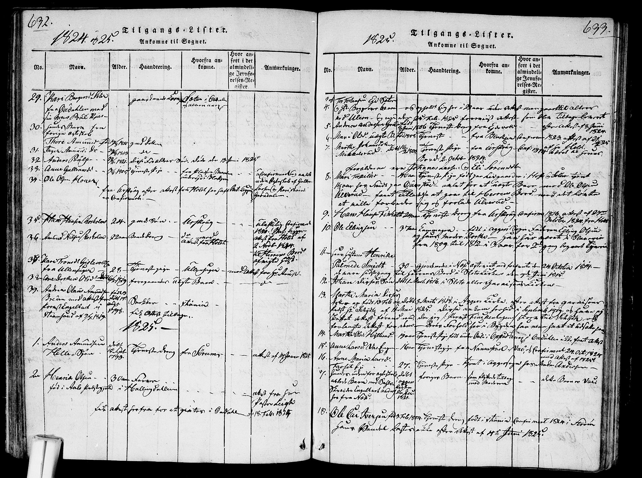 Nes prestekontor Kirkebøker, SAO/A-10410/G/Ga/L0001: Parish register (copy) no. I 1, 1815-1835, p. 632-633