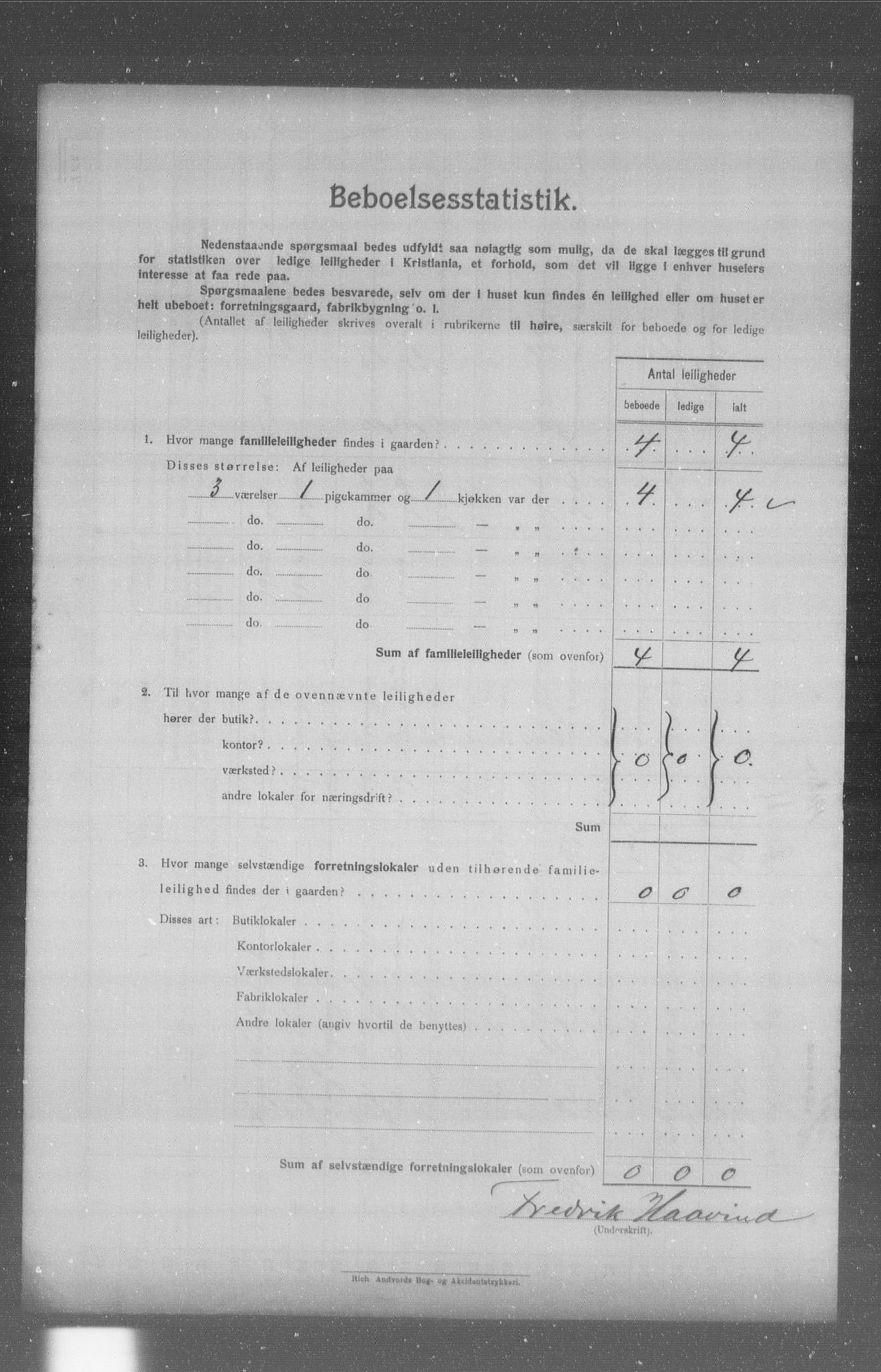 OBA, Municipal Census 1904 for Kristiania, 1904, p. 4155