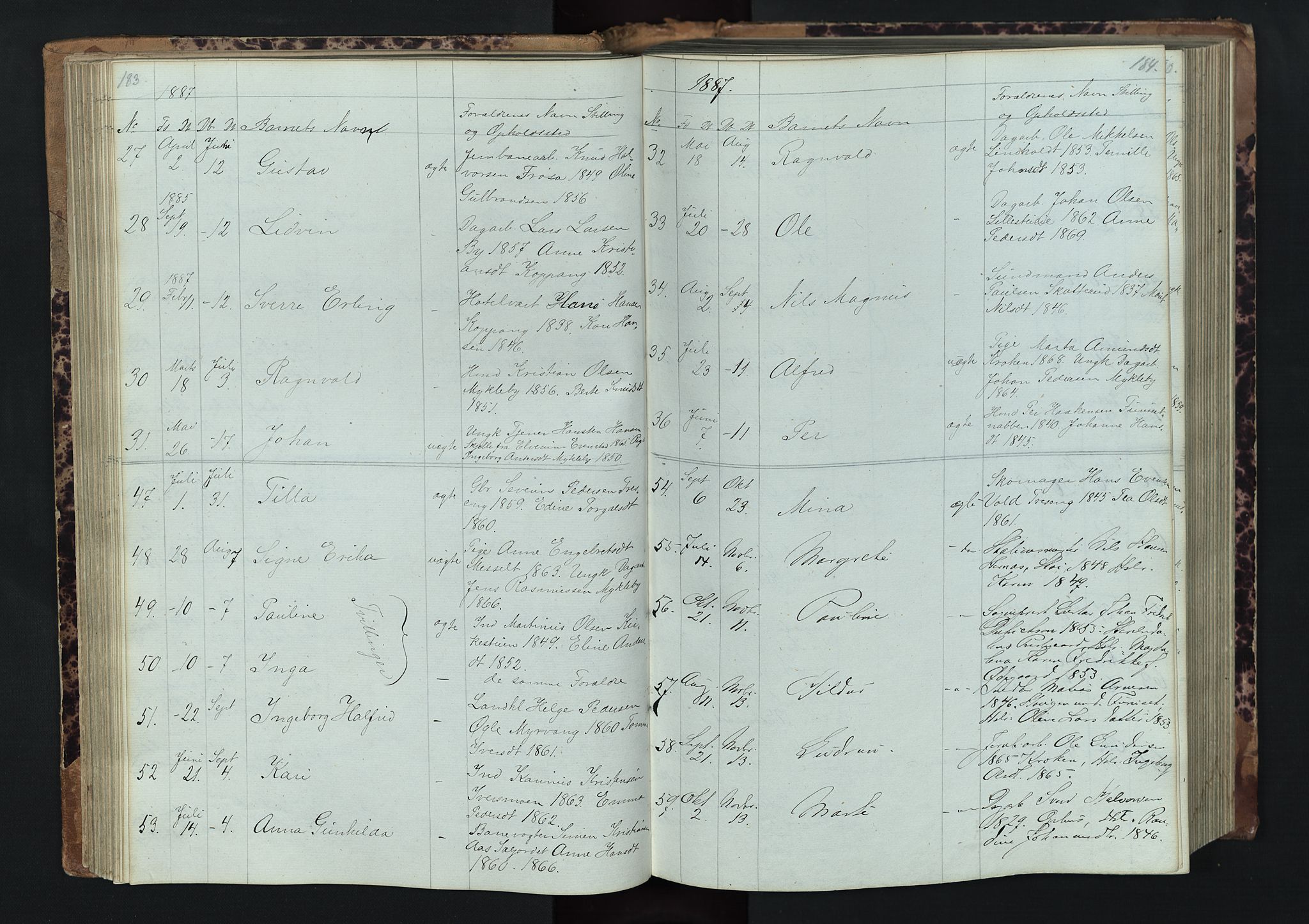 Stor-Elvdal prestekontor, AV/SAH-PREST-052/H/Ha/Hab/L0001: Parish register (copy) no. 1 /1, 1860-1894, p. 183-184