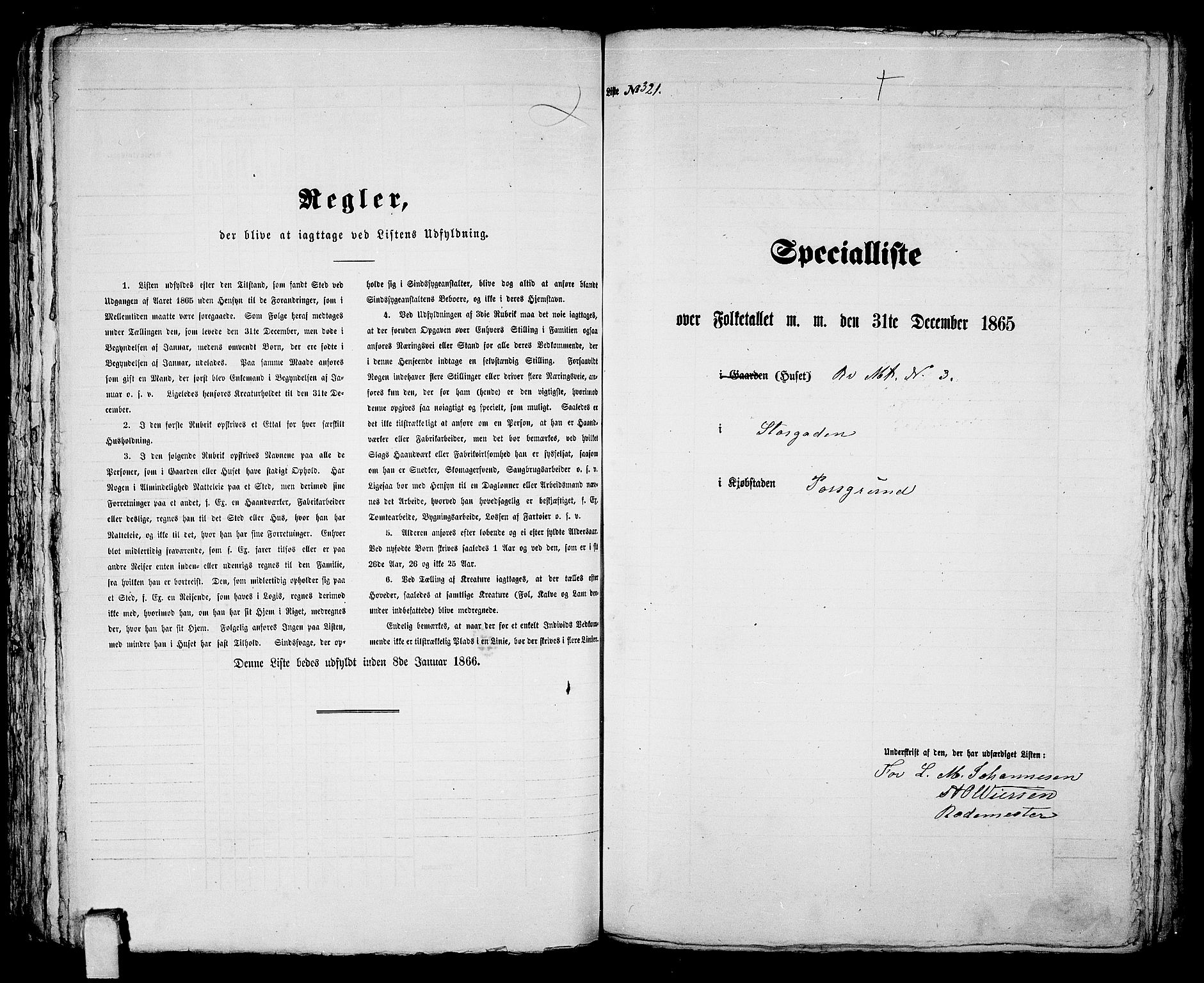 RA, 1865 census for Porsgrunn, 1865, p. 658