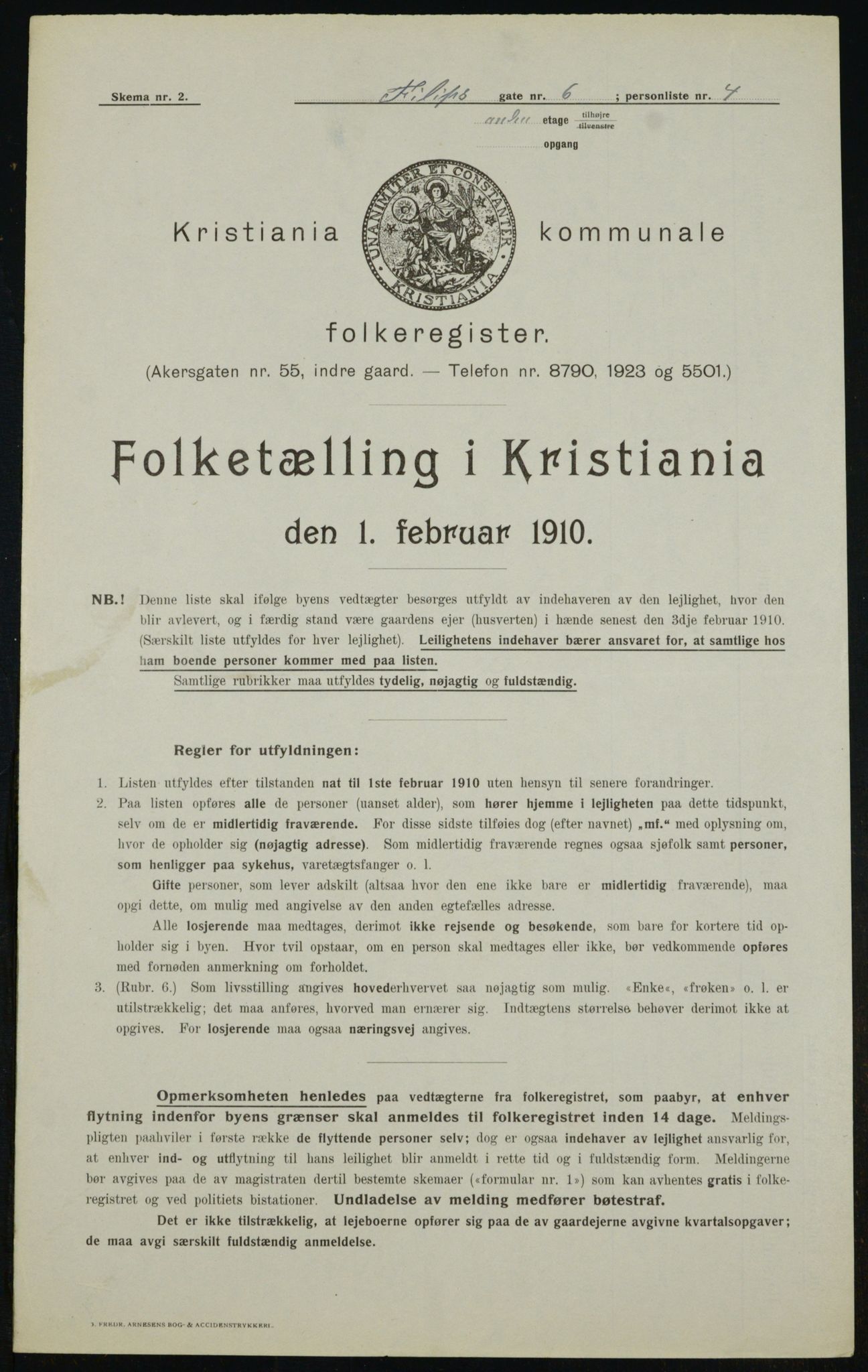 OBA, Municipal Census 1910 for Kristiania, 1910, p. 22794