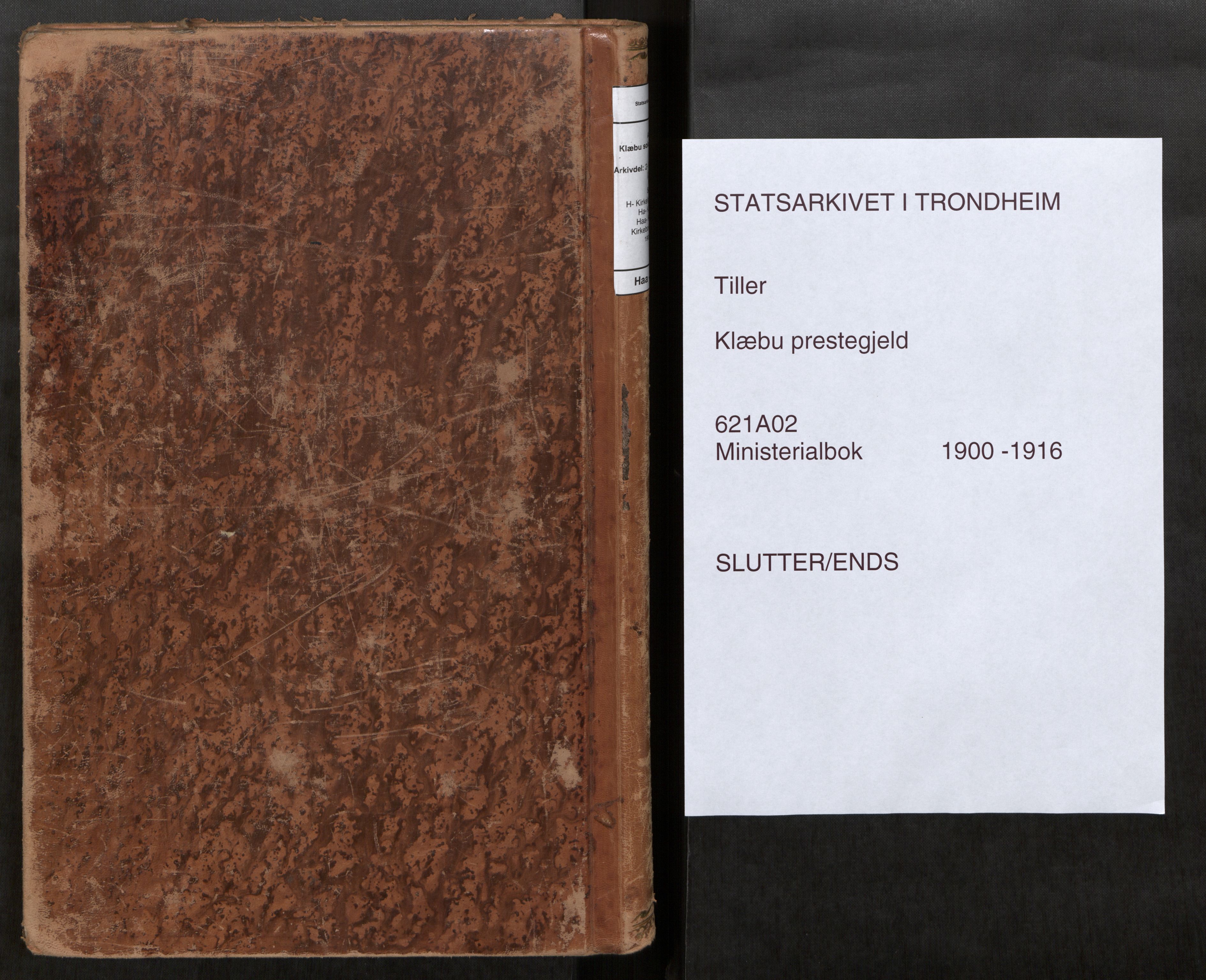 Klæbu sokneprestkontor, SAT/A-1112: Parish register (official) no. 2, 1900-1916