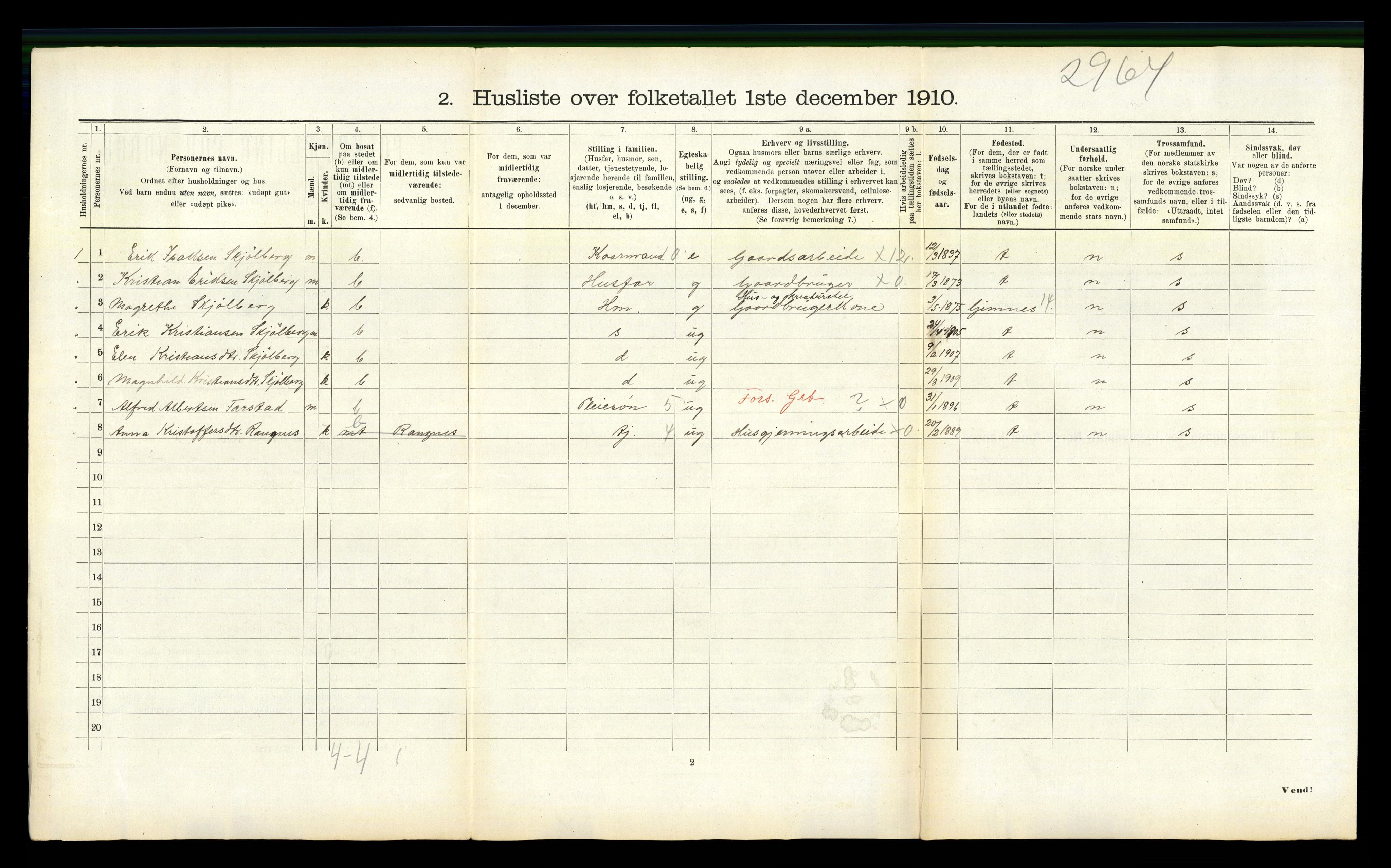 RA, 1910 census for Edøy, 1910, p. 1099