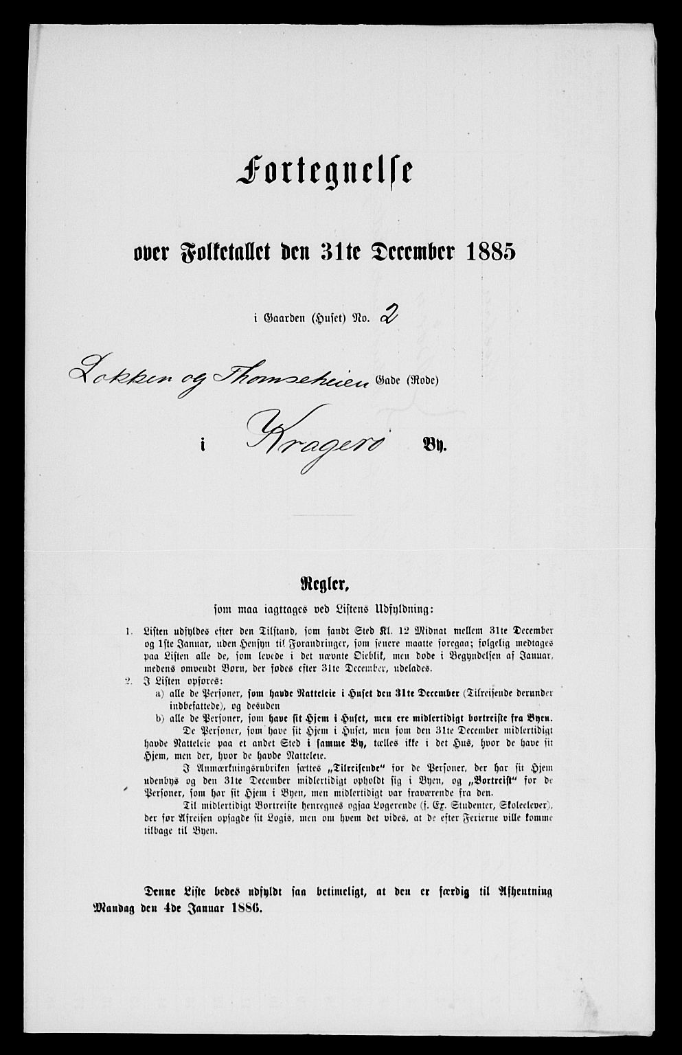 SAKO, 1885 census for 0801 Kragerø, 1885, p. 657