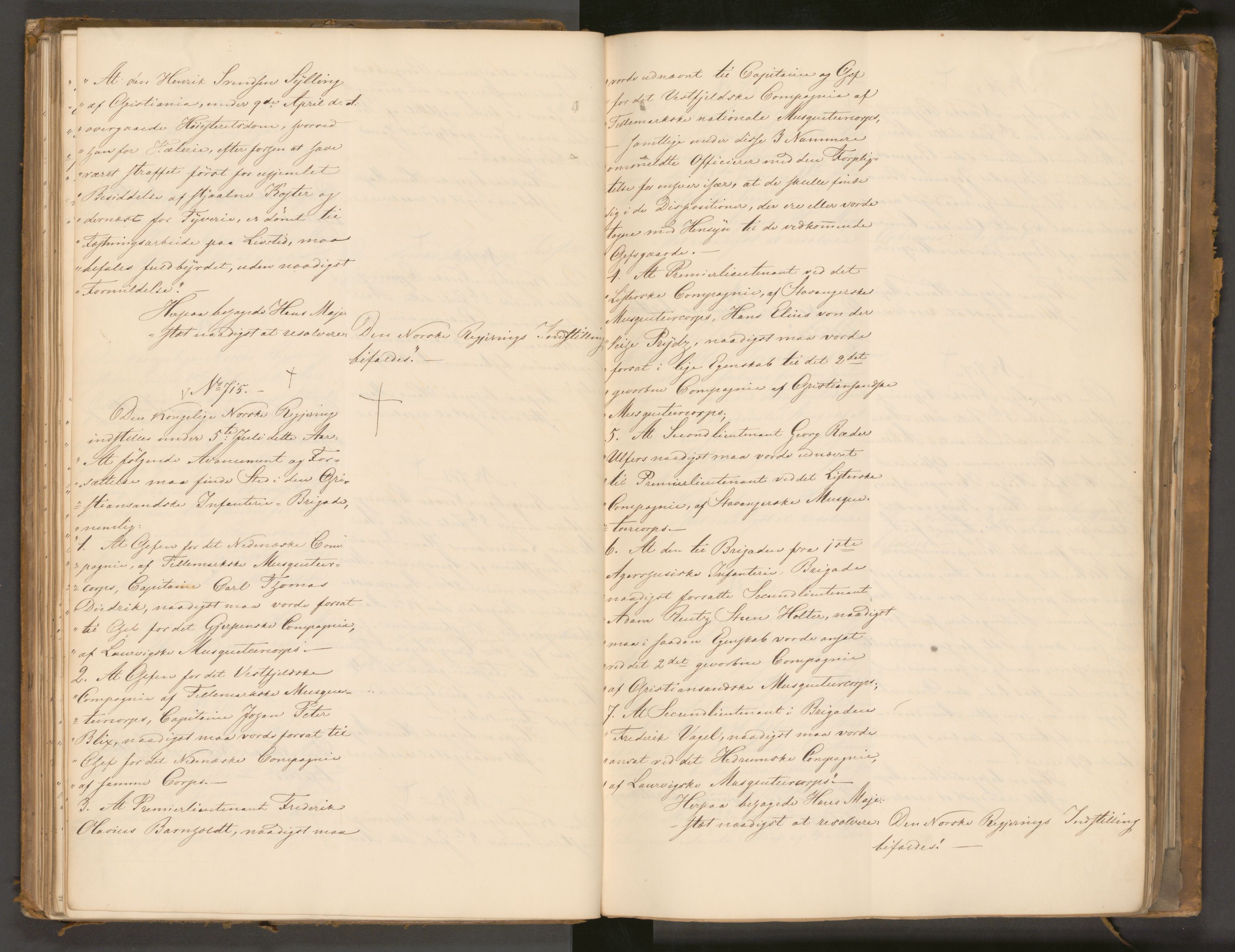 Statsrådssekretariatet, AV/RA-S-1001/A/Ab/L0043: Kgl. res. nr. 632-1192, 2. halvår, 1836