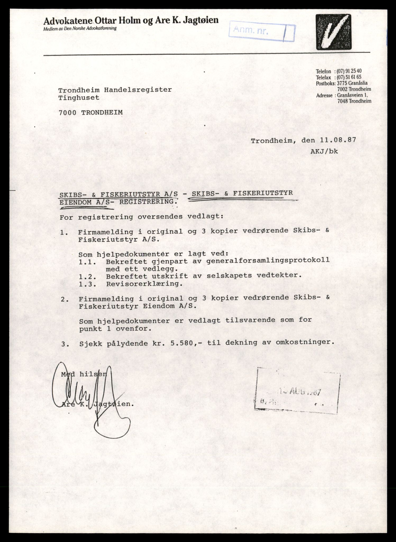 Trondheim byfogd, AV/SAT-A-0003/2/J/Jd/Jdd/L0049: Aksjeselskap, Ski-Smi, 1944-1990, p. 23