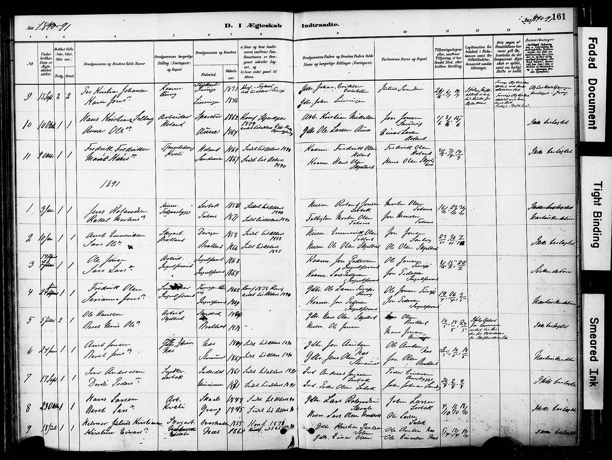 Ministerialprotokoller, klokkerbøker og fødselsregistre - Nord-Trøndelag, SAT/A-1458/755/L0494: Parish register (official) no. 755A03, 1882-1902, p. 161