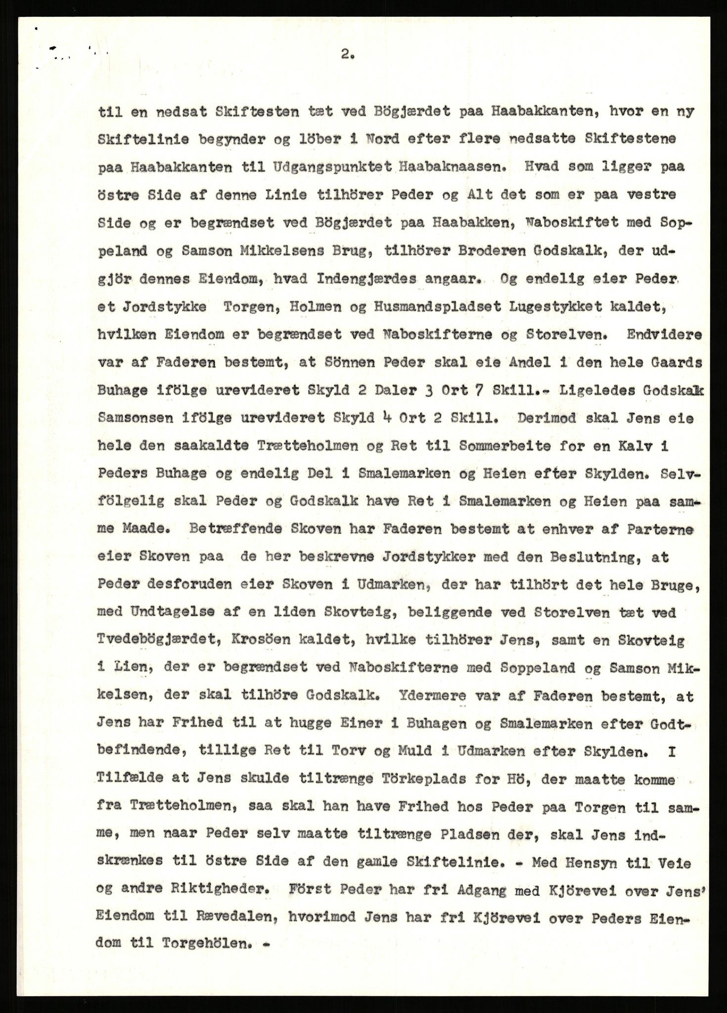Statsarkivet i Stavanger, SAST/A-101971/03/Y/Yj/L0087: Avskrifter sortert etter gårdsnavn: Tjemsland nordre - Todhammer, 1750-1930, p. 107