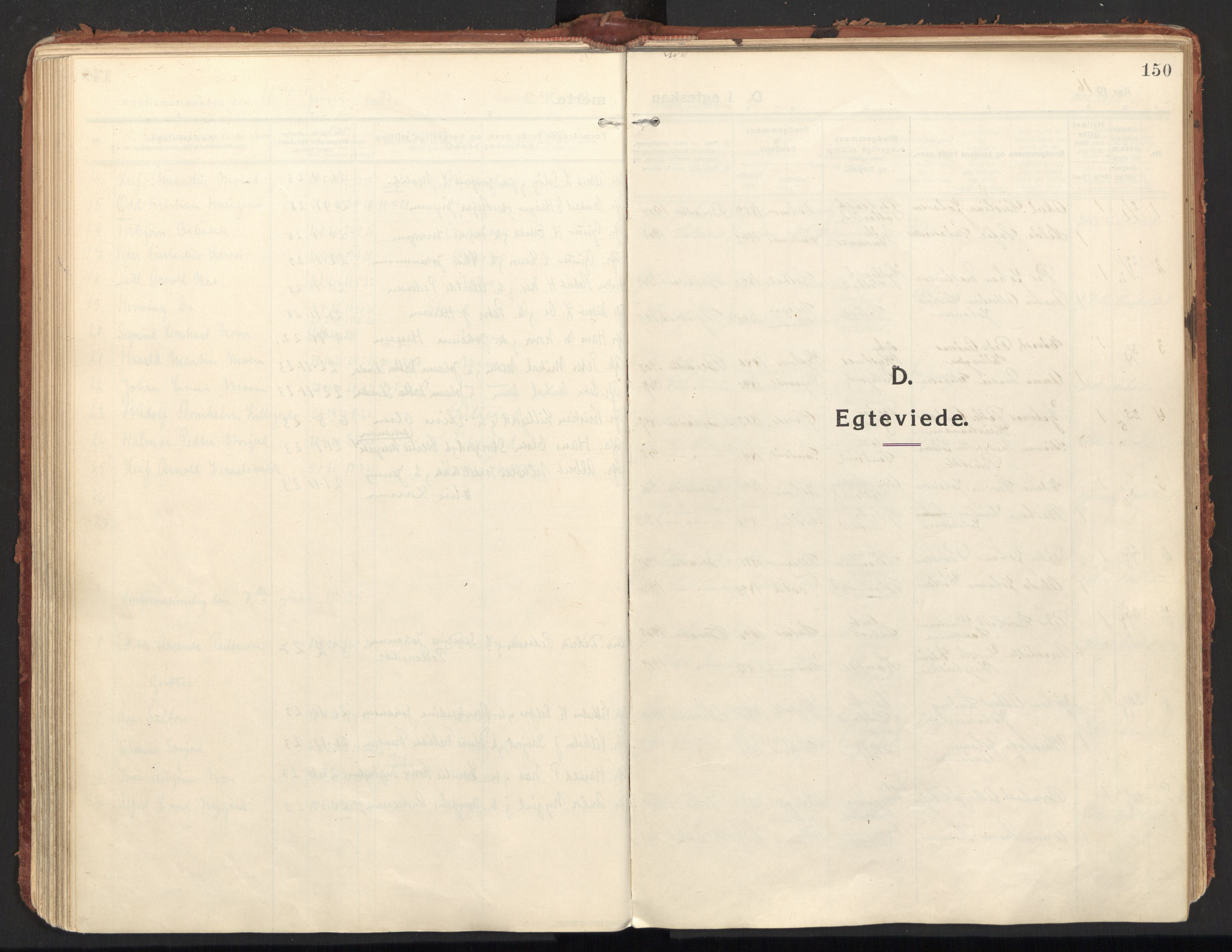 Ministerialprotokoller, klokkerbøker og fødselsregistre - Nordland, SAT/A-1459/846/L0650: Parish register (official) no. 846A08, 1916-1935, p. 150