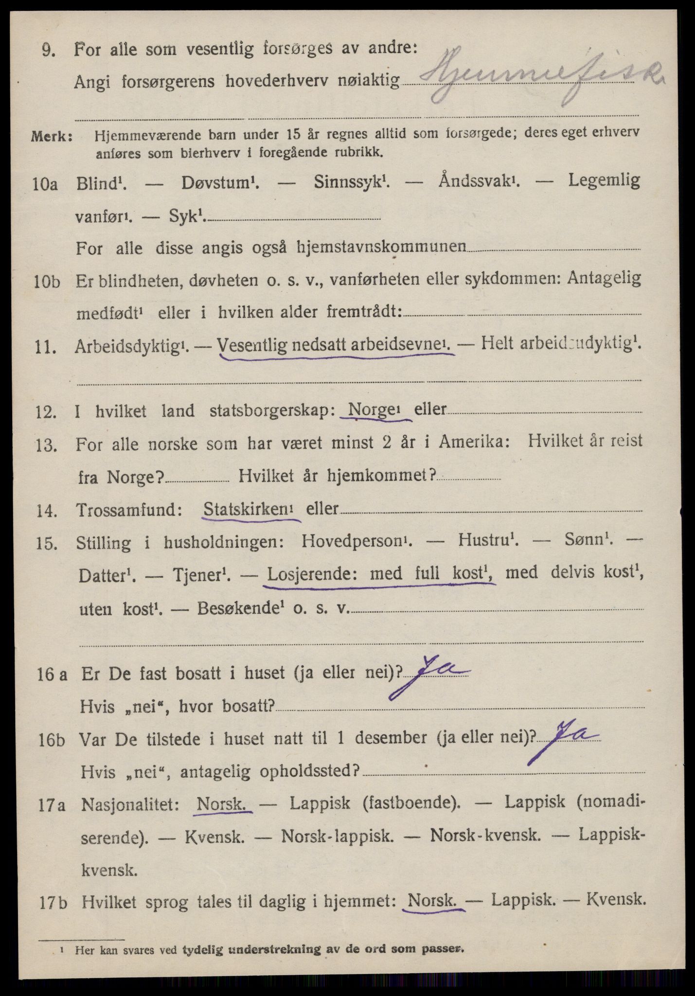 SAT, 1920 census for Sør-Frøya, 1920, p. 1918