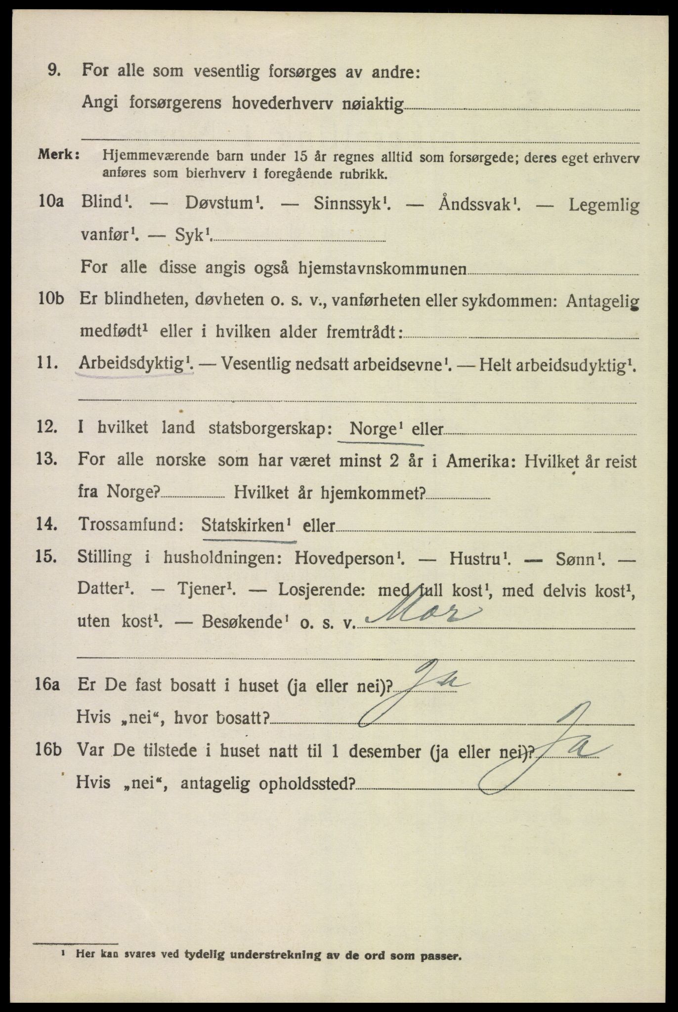 SAH, 1920 census for Grue, 1920, p. 2968