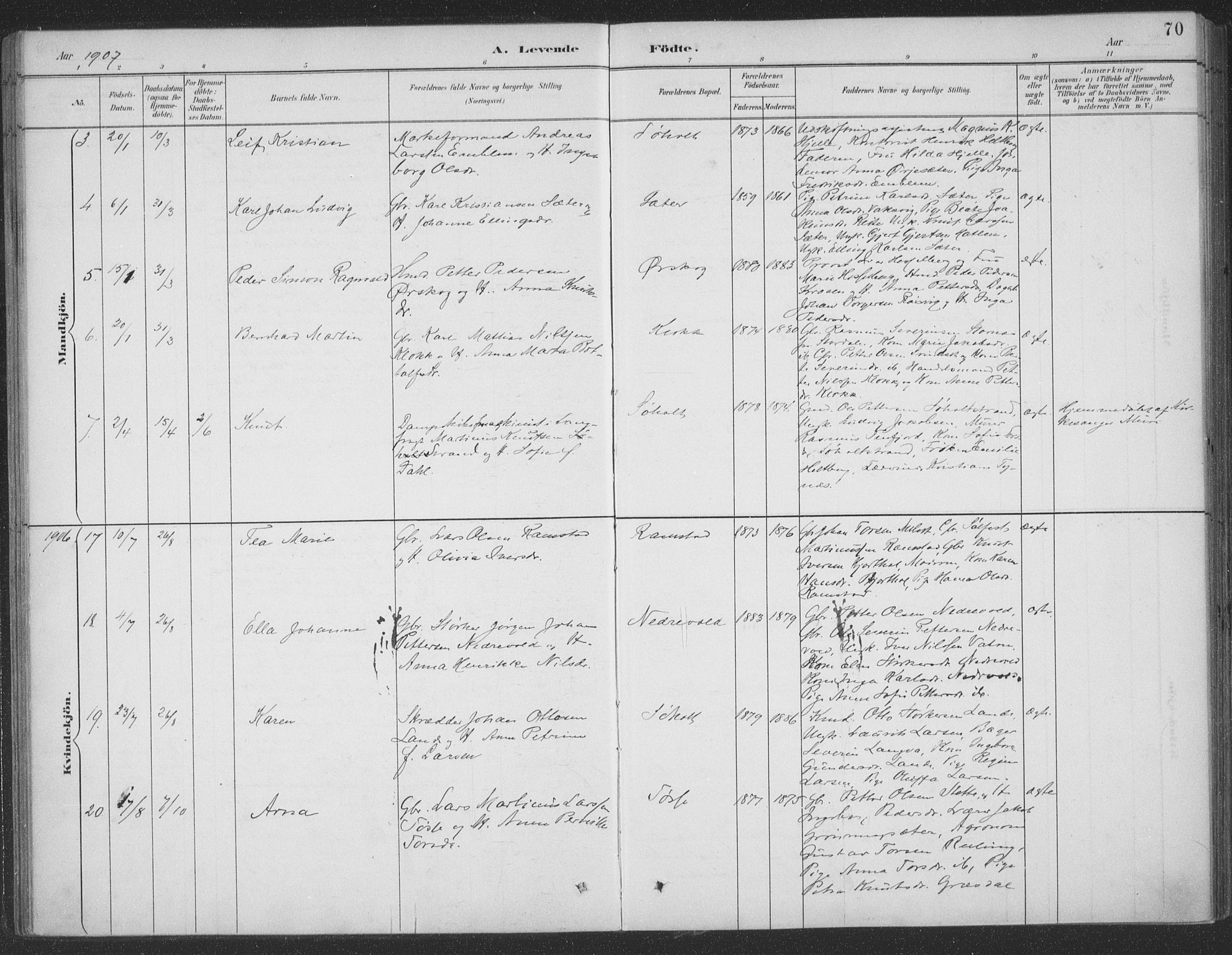 Ministerialprotokoller, klokkerbøker og fødselsregistre - Møre og Romsdal, SAT/A-1454/522/L0316: Parish register (official) no. 522A11, 1890-1911, p. 70