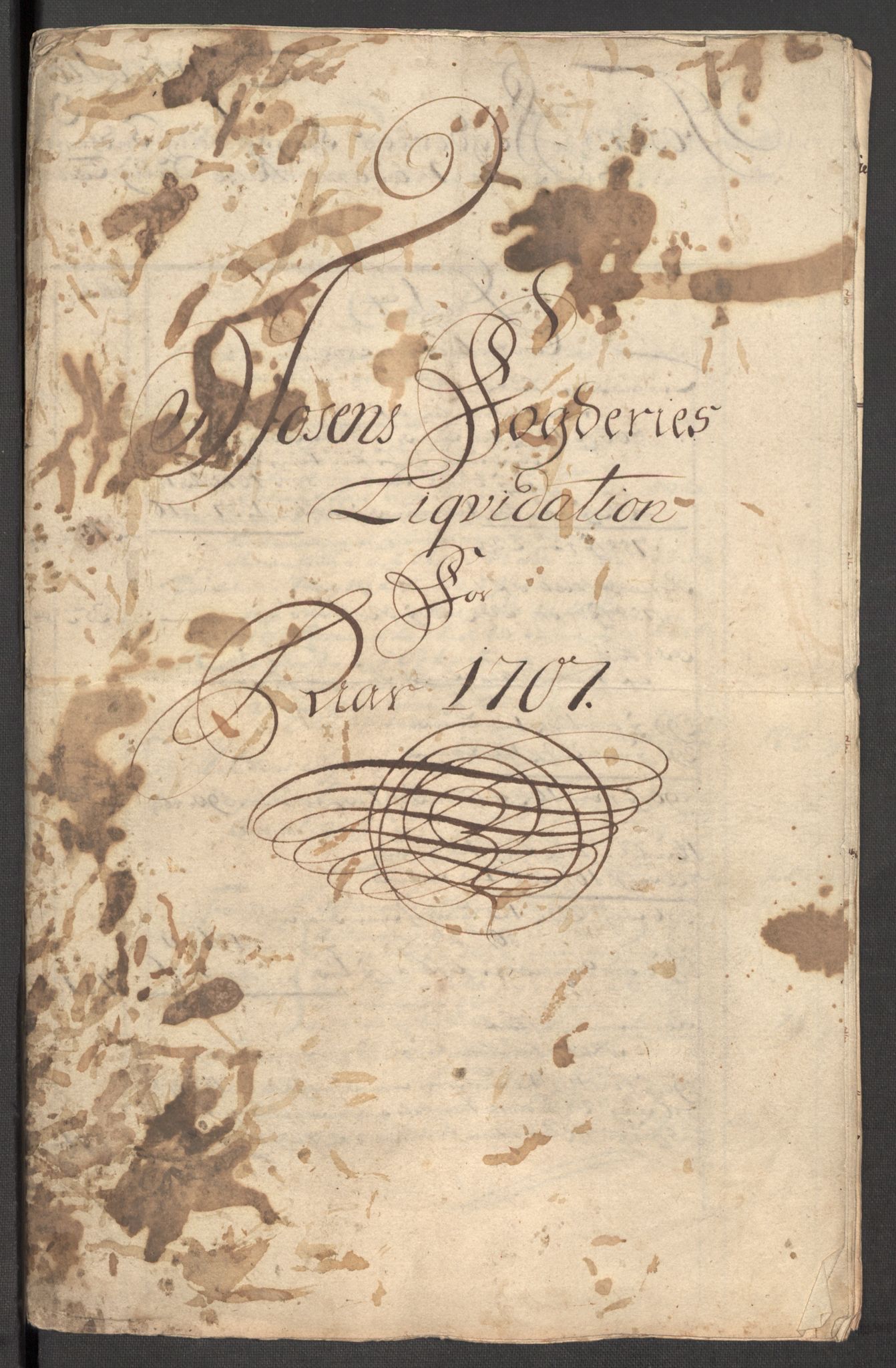 Rentekammeret inntil 1814, Reviderte regnskaper, Fogderegnskap, AV/RA-EA-4092/R57/L3857: Fogderegnskap Fosen, 1706-1707, p. 290