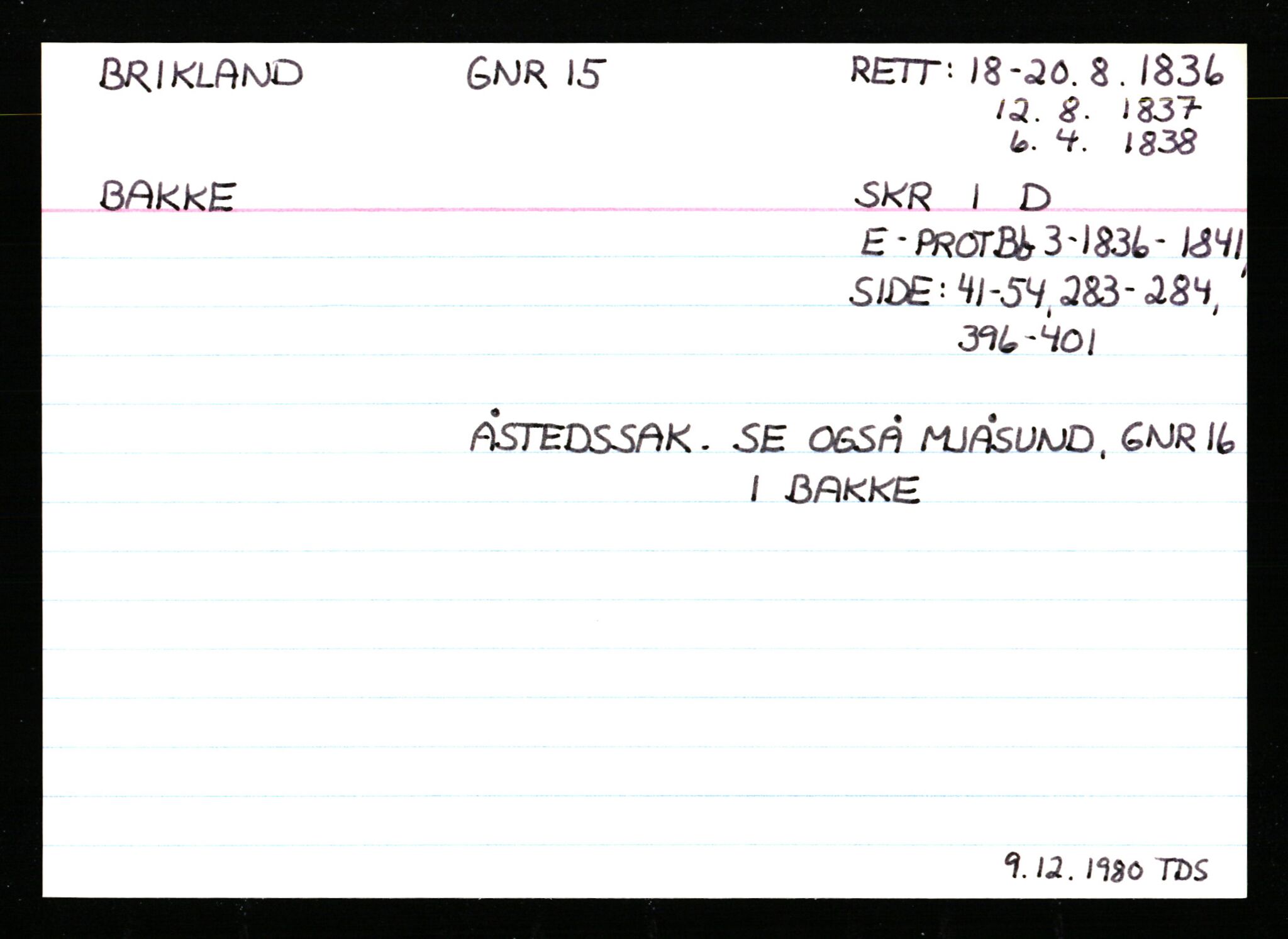 Statsarkivet i Stavanger, AV/SAST-A-101971/03/Y/Ym/L0072: Åstedskort sortert etter gårdsnavn: Årvold - Åvendal (Rogaland) og Ausdal - Jendal indre (Vest-Agder), 1600-1950, p. 452