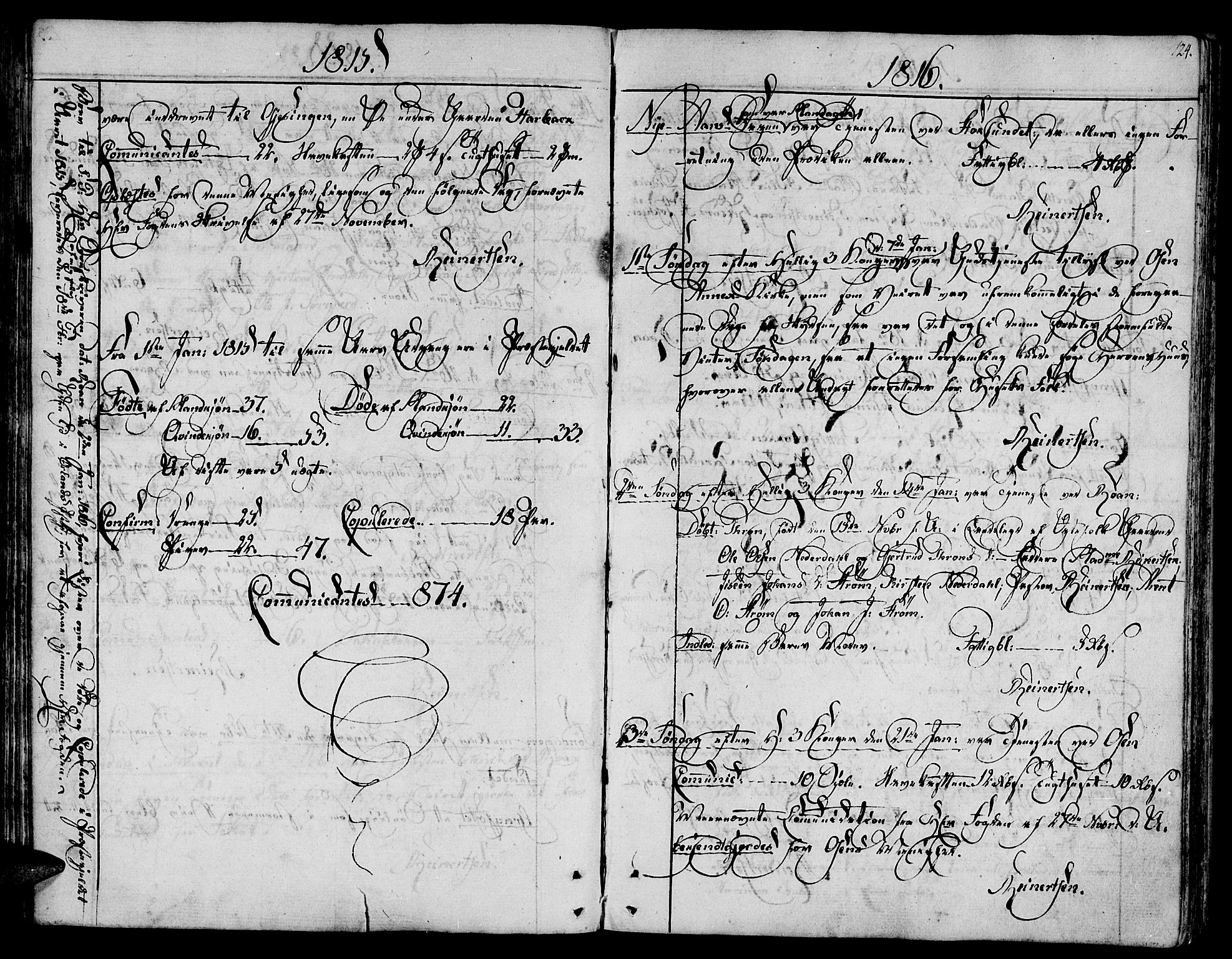 Ministerialprotokoller, klokkerbøker og fødselsregistre - Sør-Trøndelag, SAT/A-1456/657/L0701: Parish register (official) no. 657A02, 1802-1831, p. 124