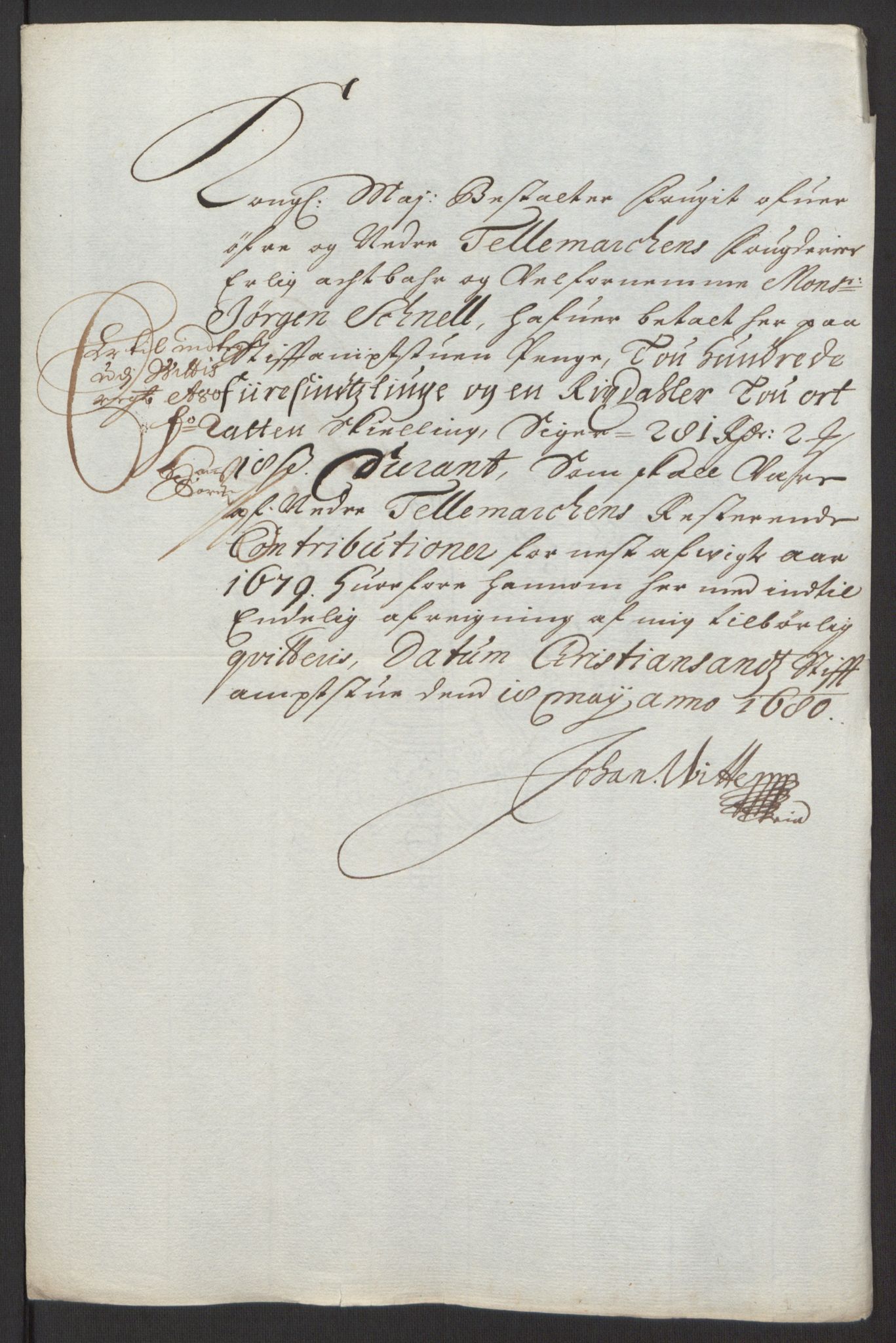 Rentekammeret inntil 1814, Reviderte regnskaper, Fogderegnskap, AV/RA-EA-4092/R35/L2081: Fogderegnskap Øvre og Nedre Telemark, 1680-1684, p. 348