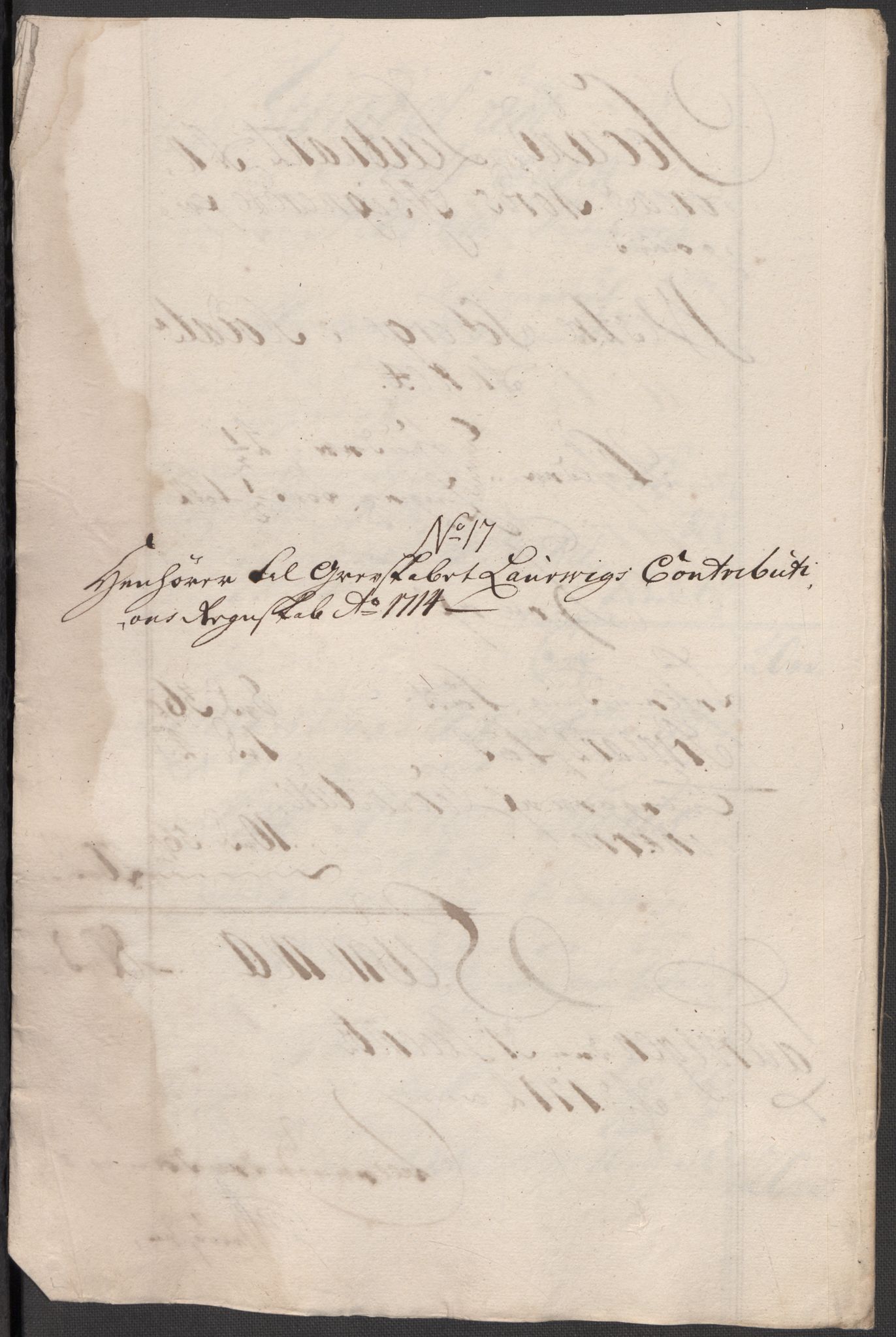 Rentekammeret inntil 1814, Reviderte regnskaper, Fogderegnskap, RA/EA-4092/R33/L1986: Fogderegnskap Larvik grevskap, 1714-1715, p. 199