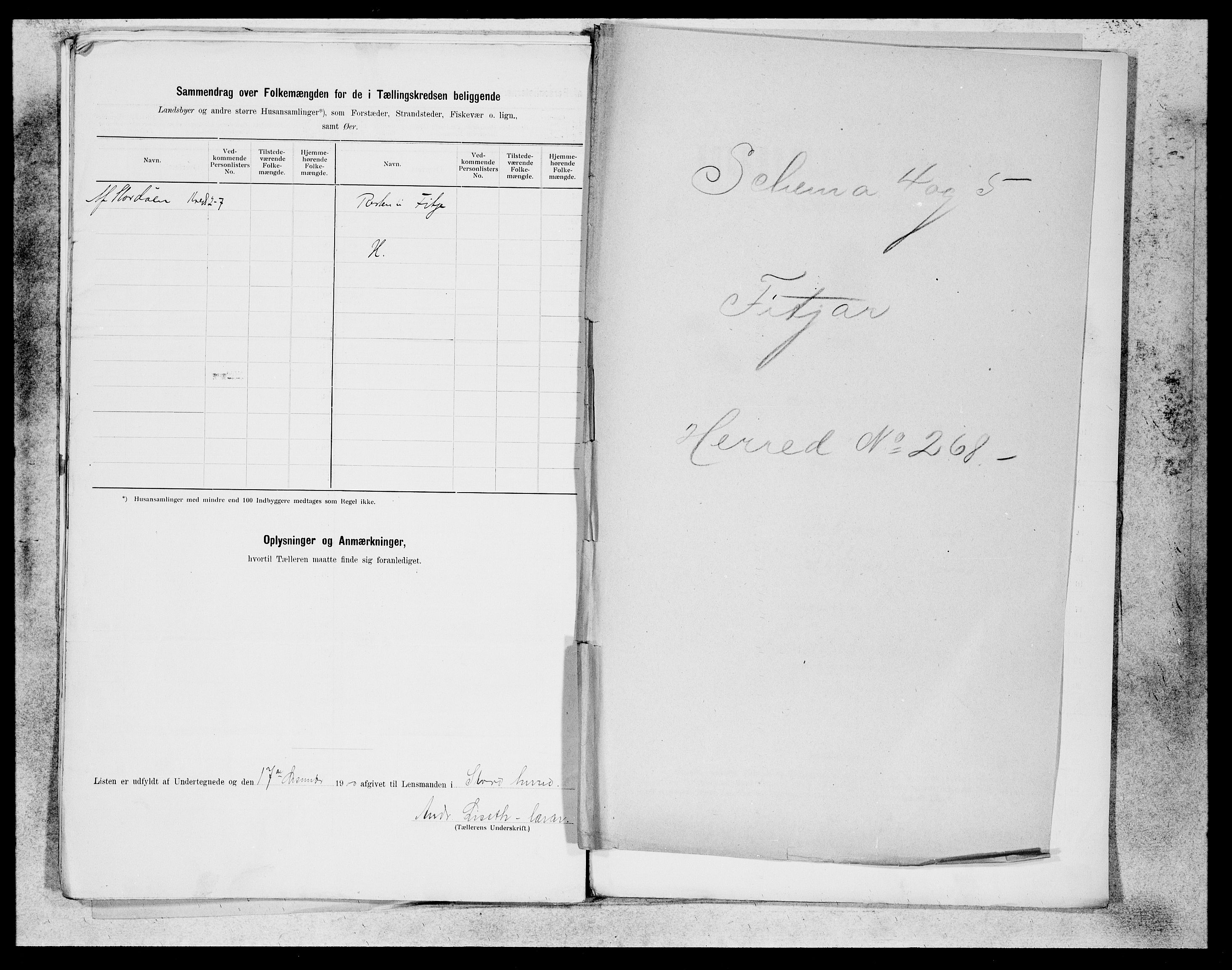 SAB, 1900 census for Stord, 1900, p. 18