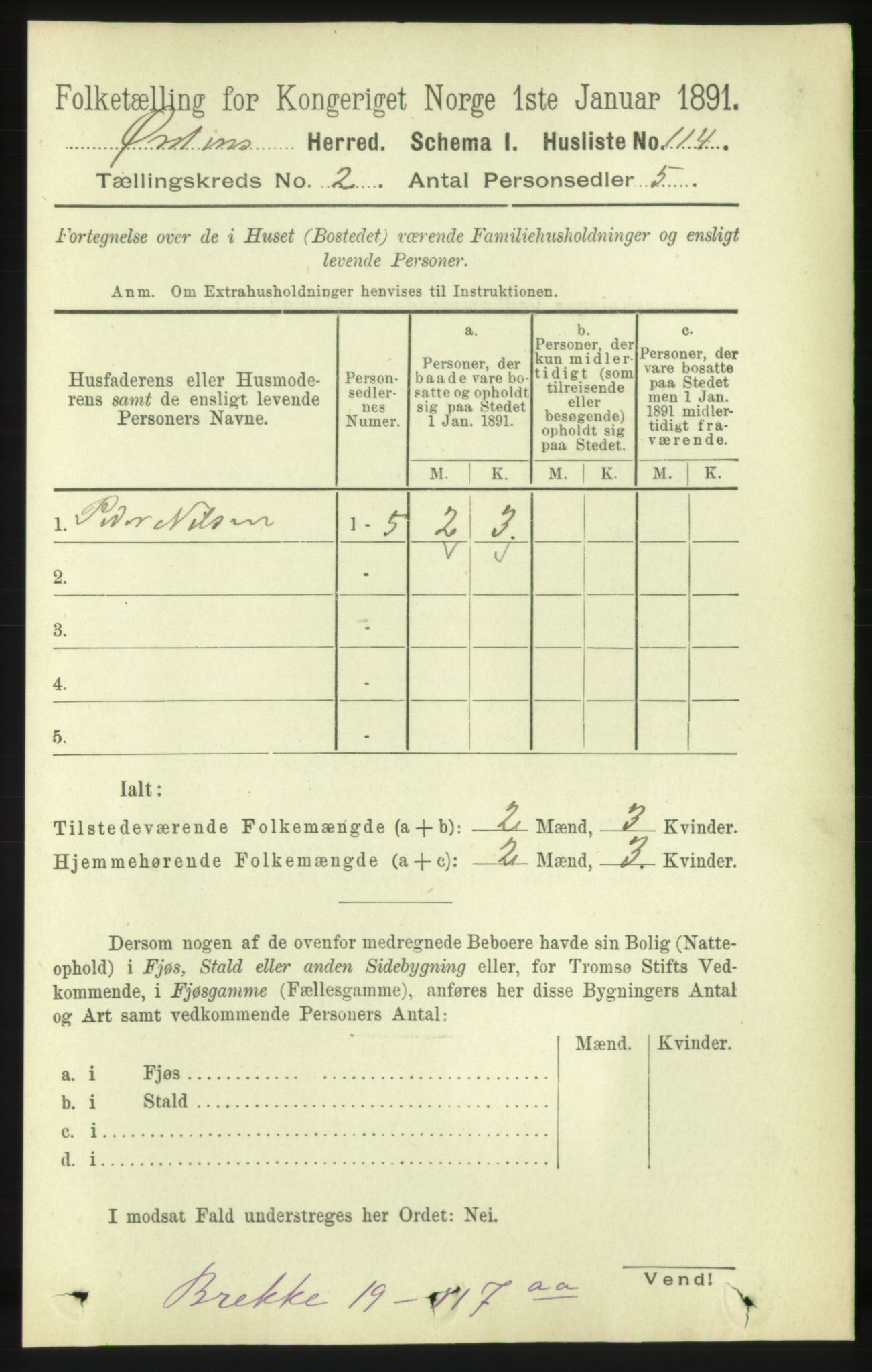 RA, 1891 census for 1520 Ørsta, 1891, p. 482