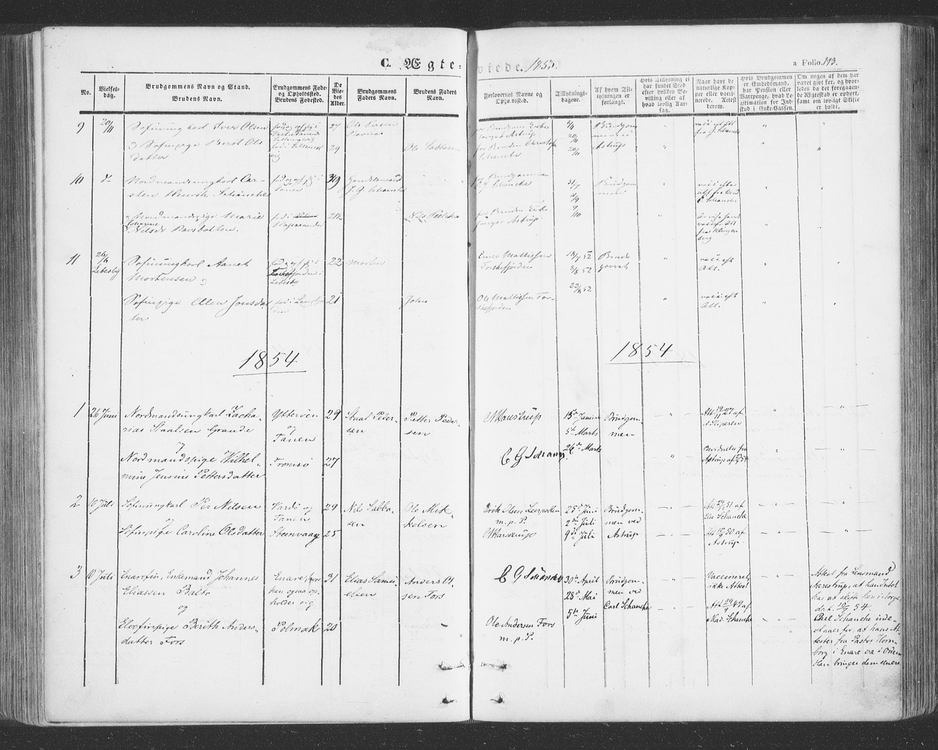 Tana sokneprestkontor, SATØ/S-1334/H/Ha/L0001kirke: Parish register (official) no. 1, 1846-1861, p. 193
