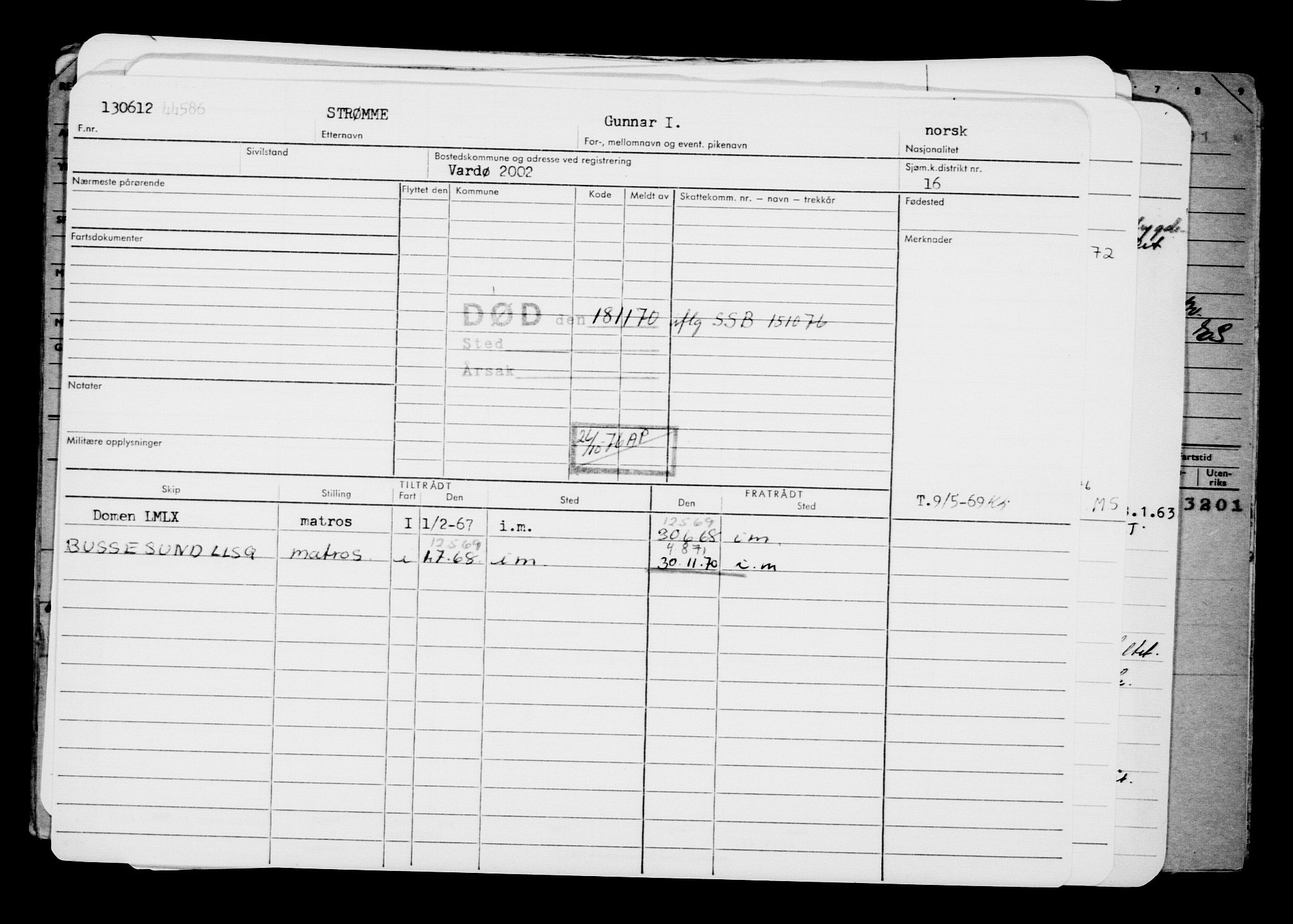 Direktoratet for sjømenn, AV/RA-S-3545/G/Gb/L0105: Hovedkort, 1912, p. 243