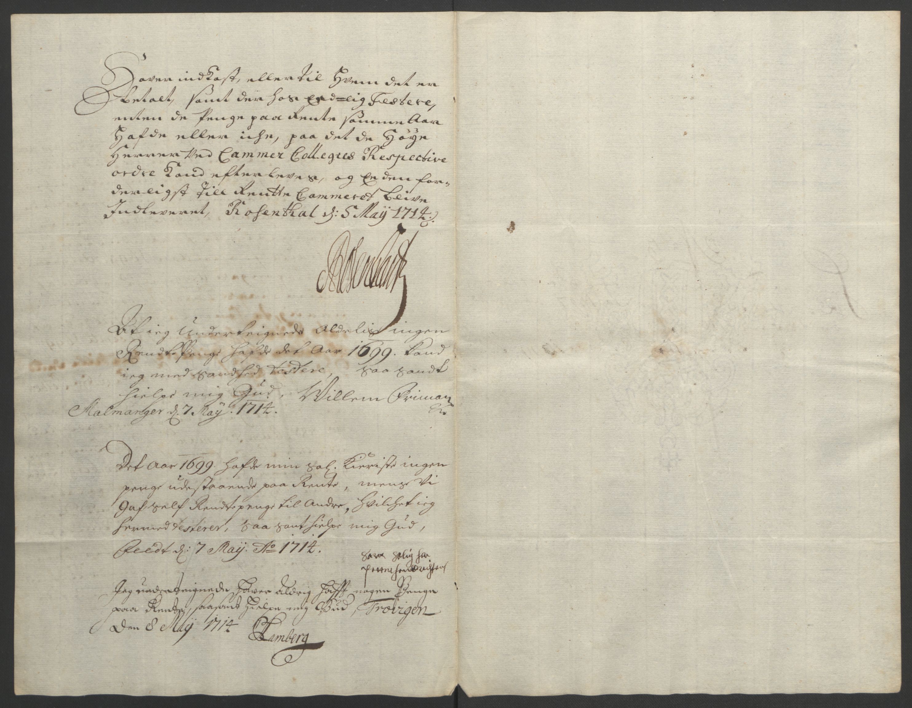 Rentekammeret inntil 1814, Reviderte regnskaper, Fogderegnskap, AV/RA-EA-4092/R49/L3138: Fogderegnskap Rosendal Baroni, 1691-1714, p. 274