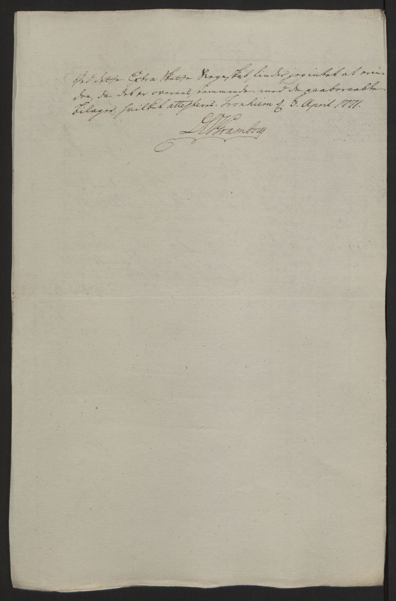 Rentekammeret inntil 1814, Reviderte regnskaper, Fogderegnskap, AV/RA-EA-4092/R64/L4502: Ekstraskatten Namdal, 1762-1772, p. 352