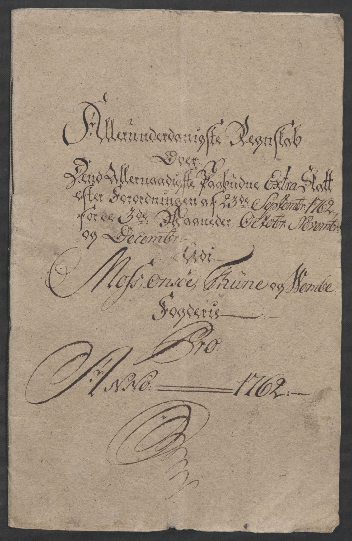 Rentekammeret inntil 1814, Reviderte regnskaper, Fogderegnskap, RA/EA-4092/R04/L0260: Ekstraskatten Moss, Onsøy, Tune, Veme og Åbygge, 1762, p. 6