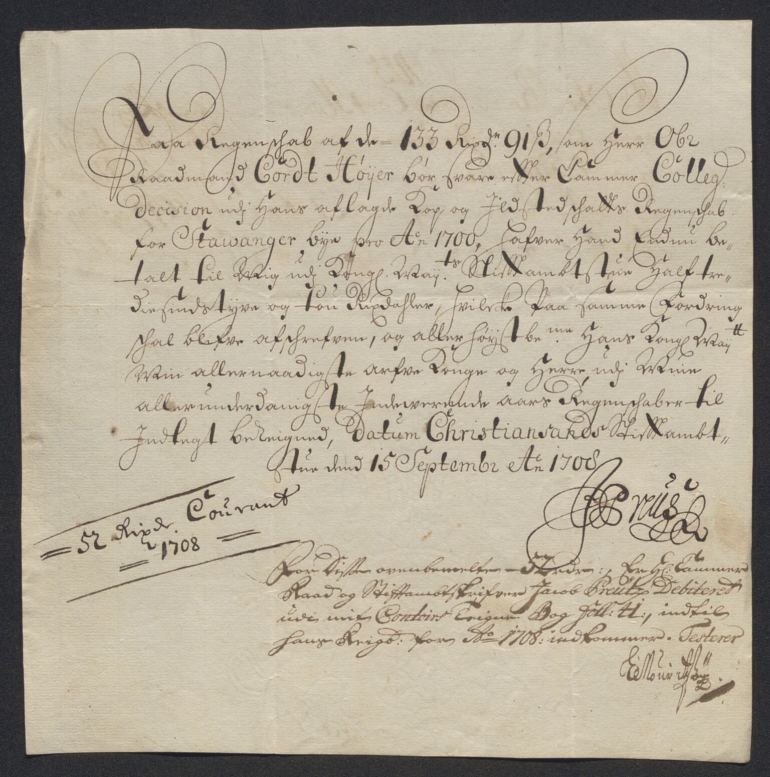 Rentekammeret inntil 1814, Reviderte regnskaper, Byregnskaper, AV/RA-EA-4066/R/Ro/L0302: [O4] Kontribusjonsregnskap, 1687-1711, p. 249