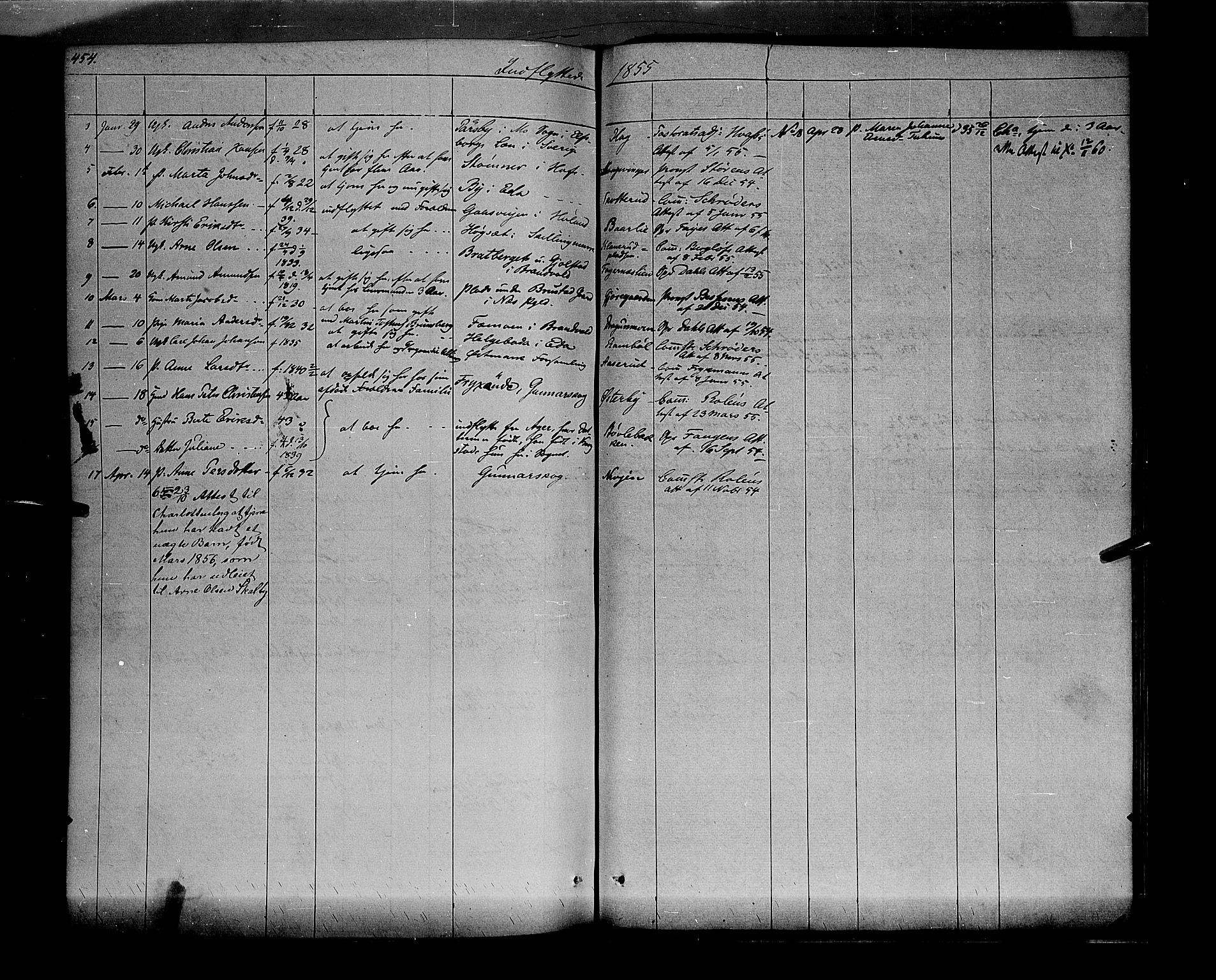 Vinger prestekontor, AV/SAH-PREST-024/H/Ha/Haa/L0009: Parish register (official) no. 9, 1847-1855, p. 454