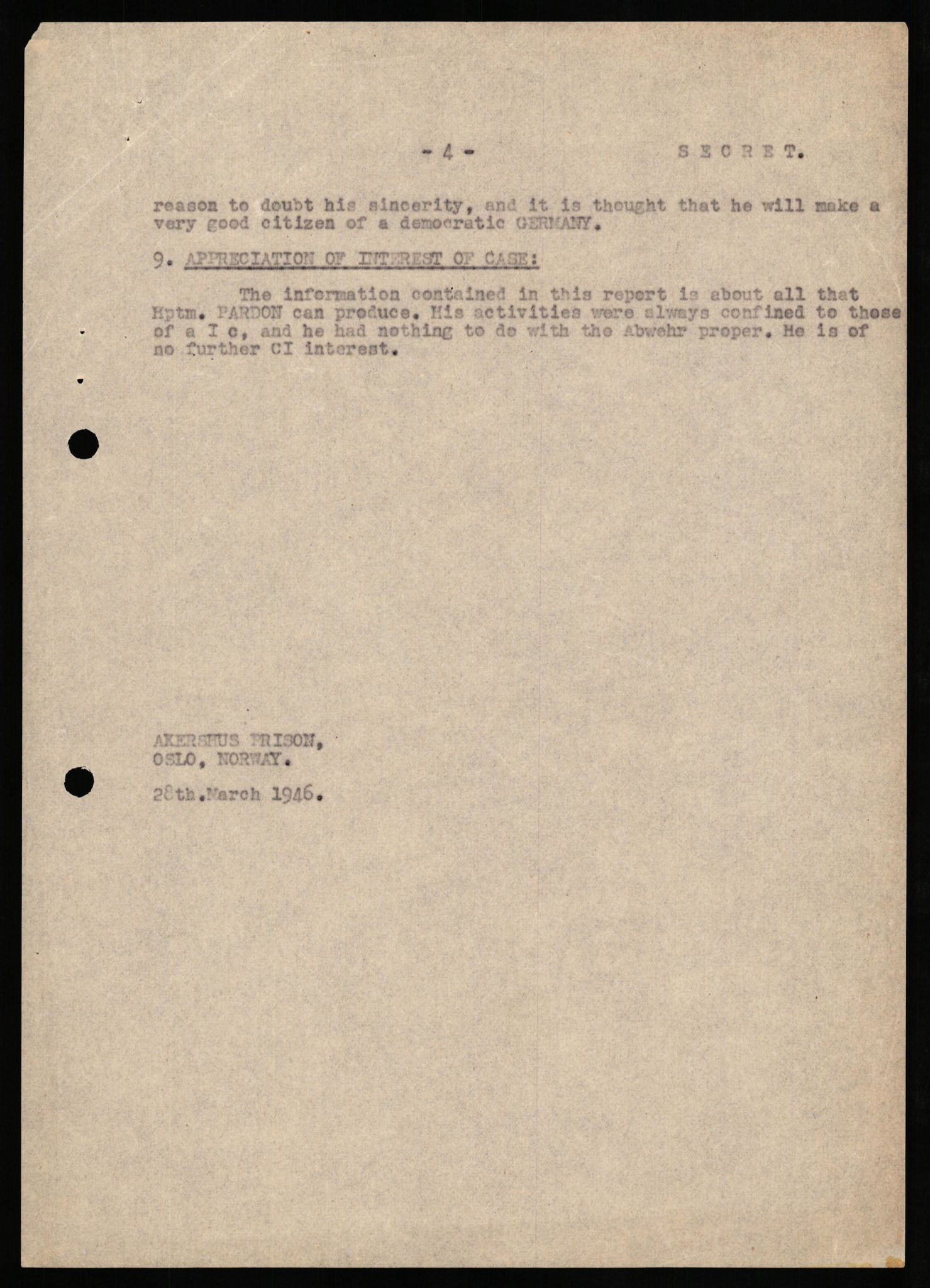 Forsvaret, Forsvarets overkommando II, AV/RA-RAFA-3915/D/Db/L0025: CI Questionaires. Tyske okkupasjonsstyrker i Norge. Tyskere., 1945-1946, p. 352