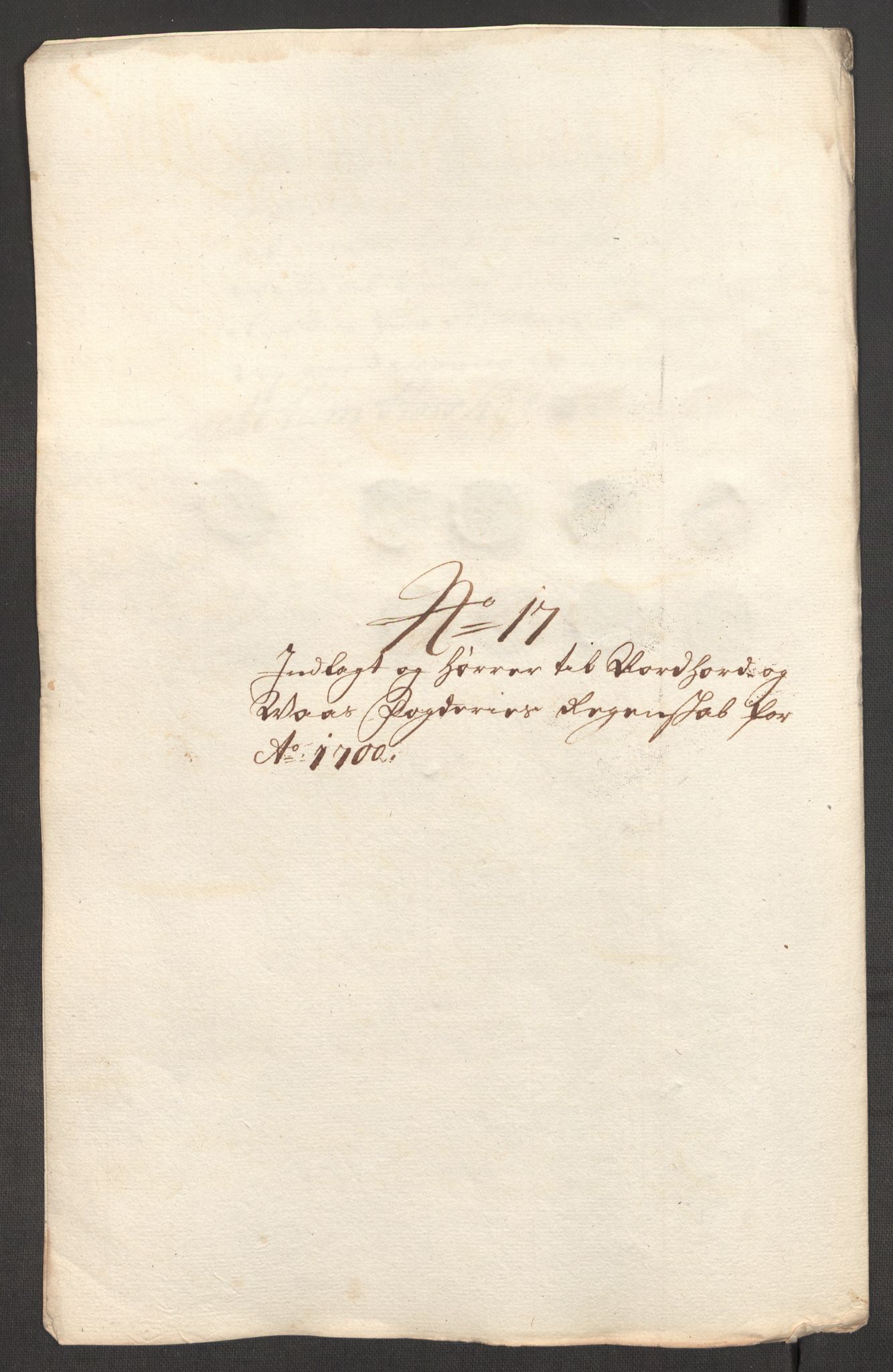 Rentekammeret inntil 1814, Reviderte regnskaper, Fogderegnskap, AV/RA-EA-4092/R51/L3185: Fogderegnskap Nordhordland og Voss, 1700-1701, p. 187