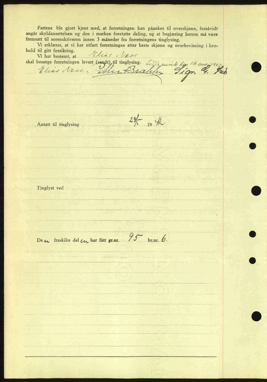 Idd og Marker sorenskriveri, AV/SAO-A-10283/G/Gb/Gbb/L0005: Mortgage book no. A5, 1941-1943, Diary no: : 637/1942