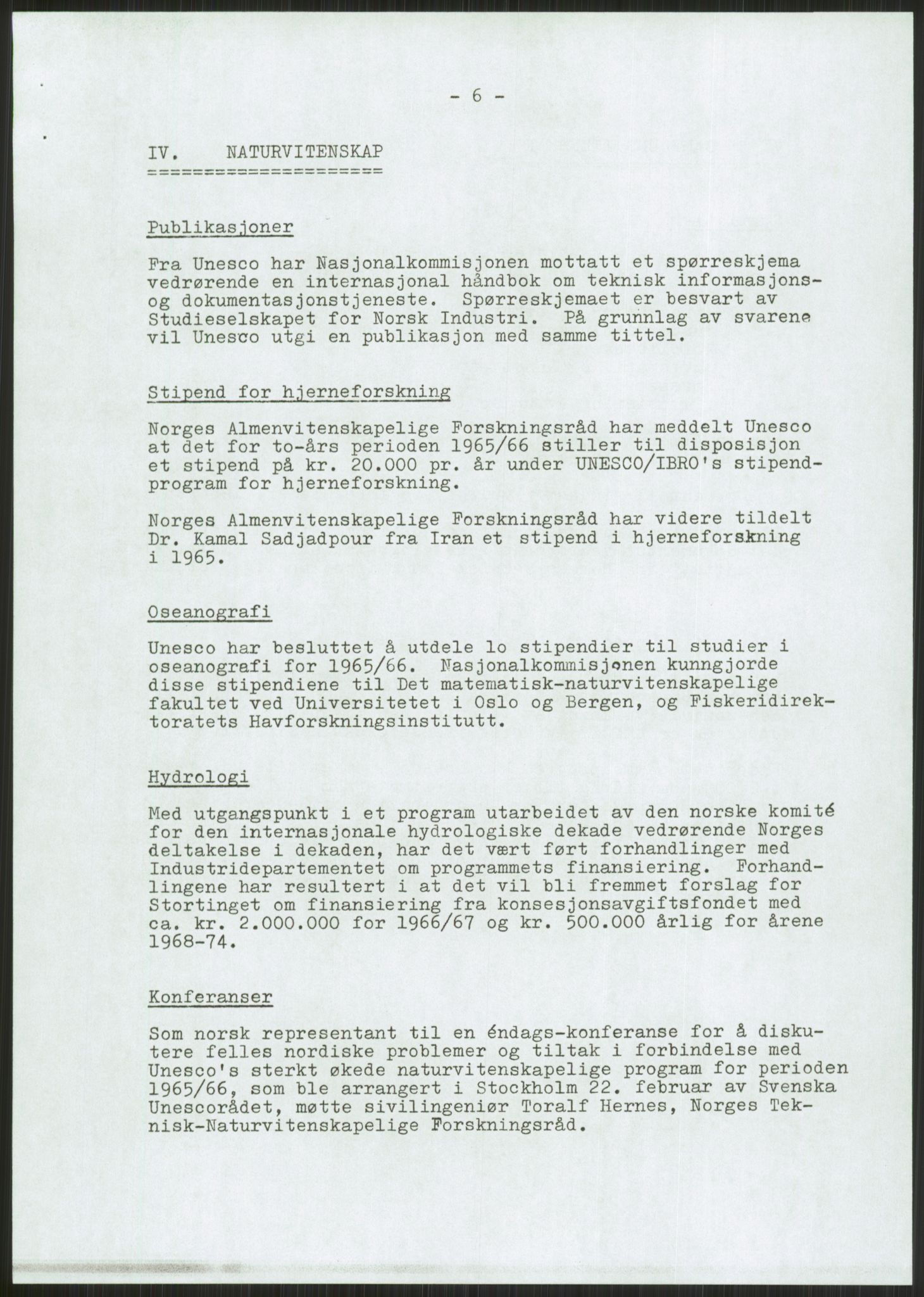 Den norske nasjonalkommisjonen for UNESCO, AV/RA-S-1730/A/Ad/L0001: --, 1953-1981