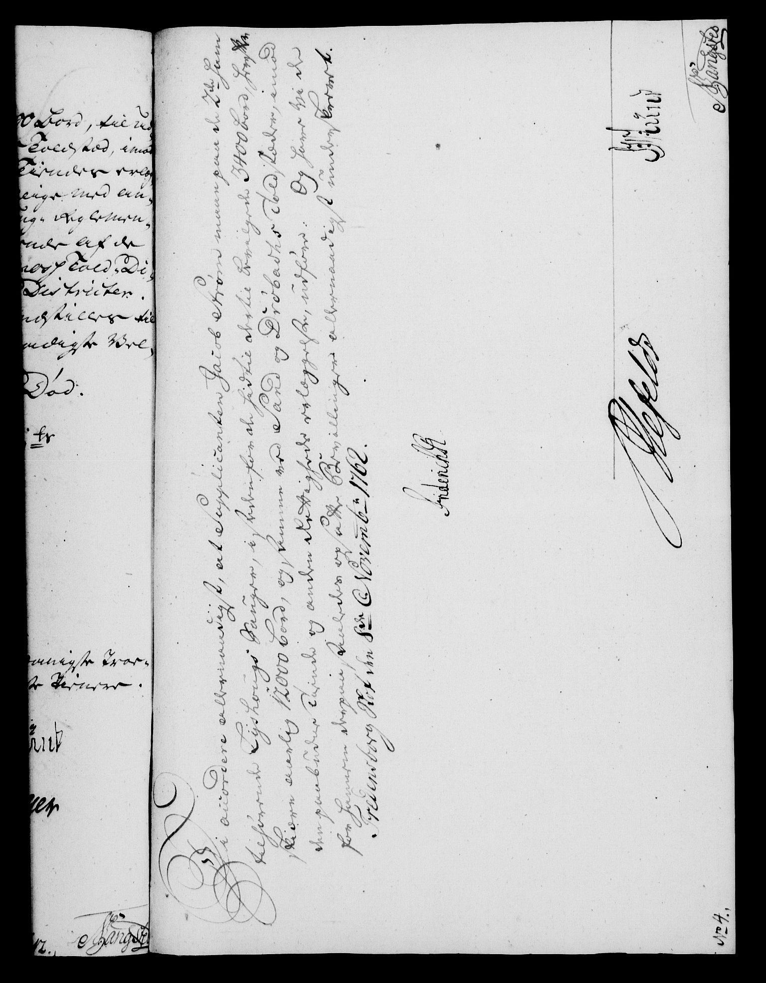 Rentekammeret, Kammerkanselliet, RA/EA-3111/G/Gf/Gfa/L0044: Norsk relasjons- og resolusjonsprotokoll (merket RK 52.44), 1762, p. 486