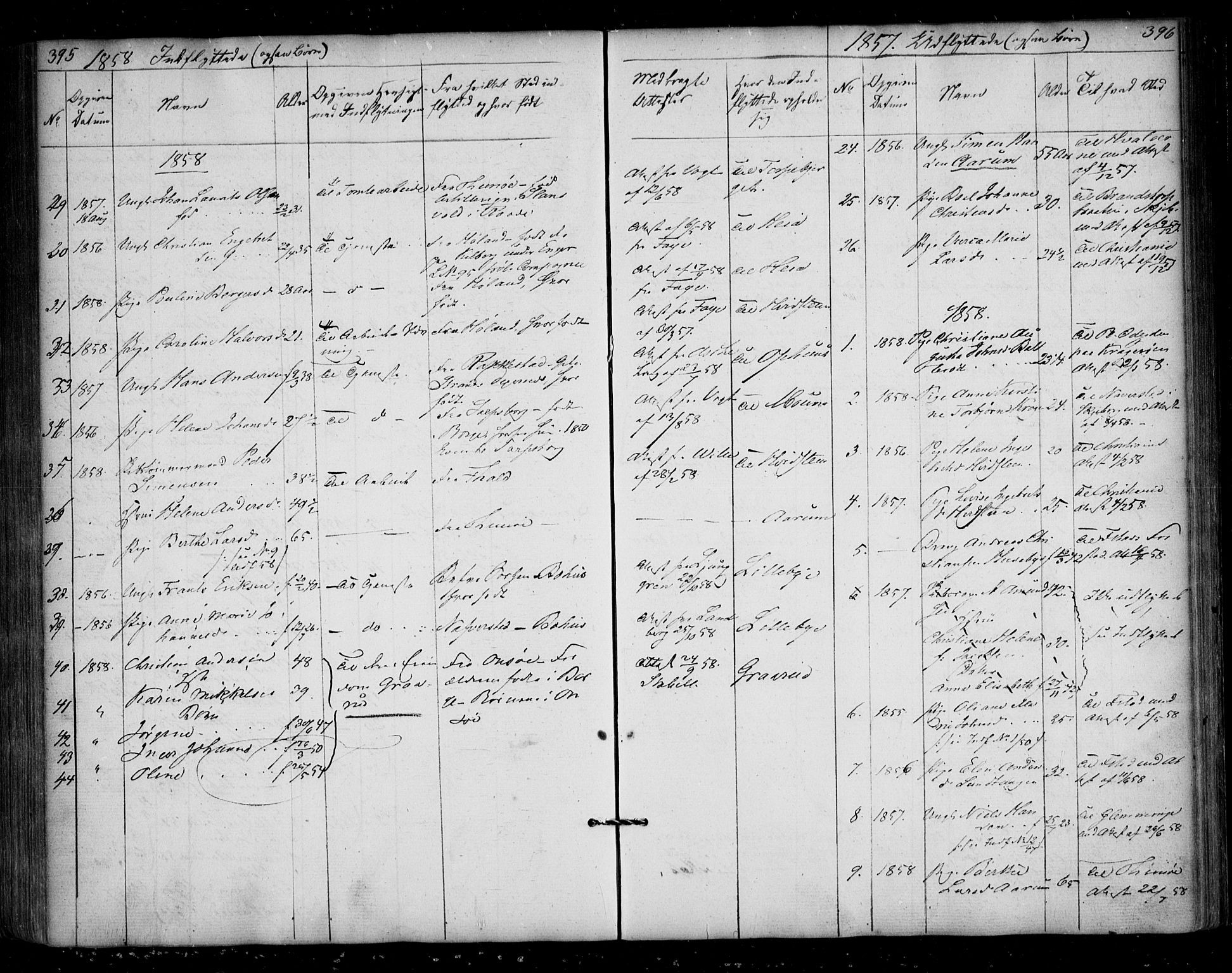 Borge prestekontor Kirkebøker, AV/SAO-A-10903/F/Fa/L0005: Parish register (official) no. I 5, 1848-1860, p. 395-396