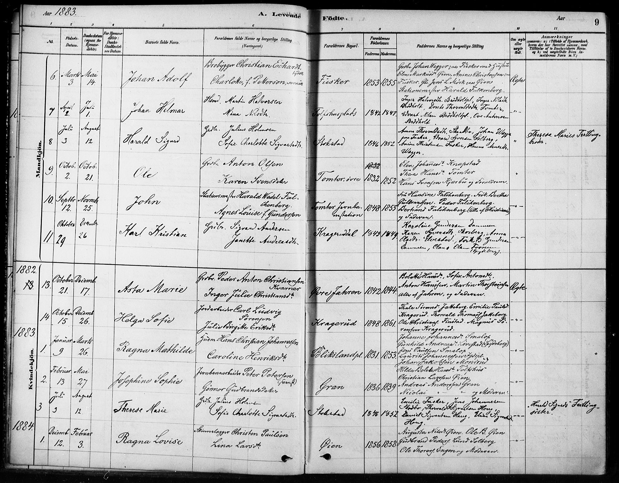 Hobøl prestekontor Kirkebøker, AV/SAO-A-2002/F/Fb/L0001: Parish register (official) no. II 1, 1878-1904, p. 9