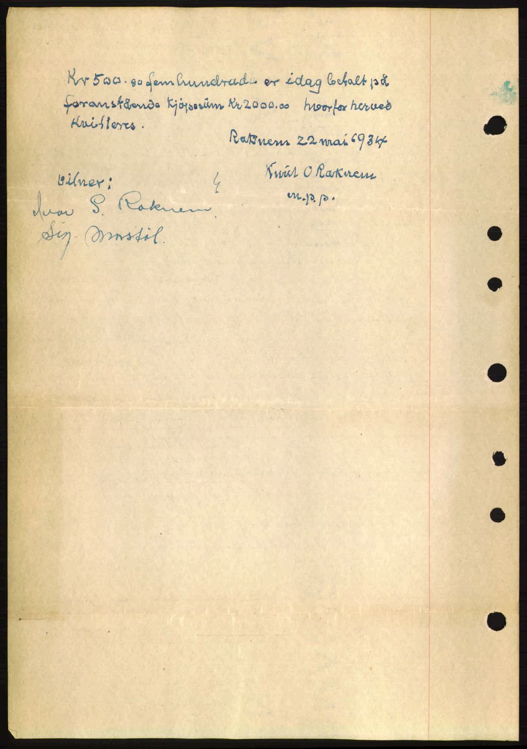 Romsdal sorenskriveri, AV/SAT-A-4149/1/2/2C: Mortgage book no. A1, 1936-1936, Diary no: : 1685/1936