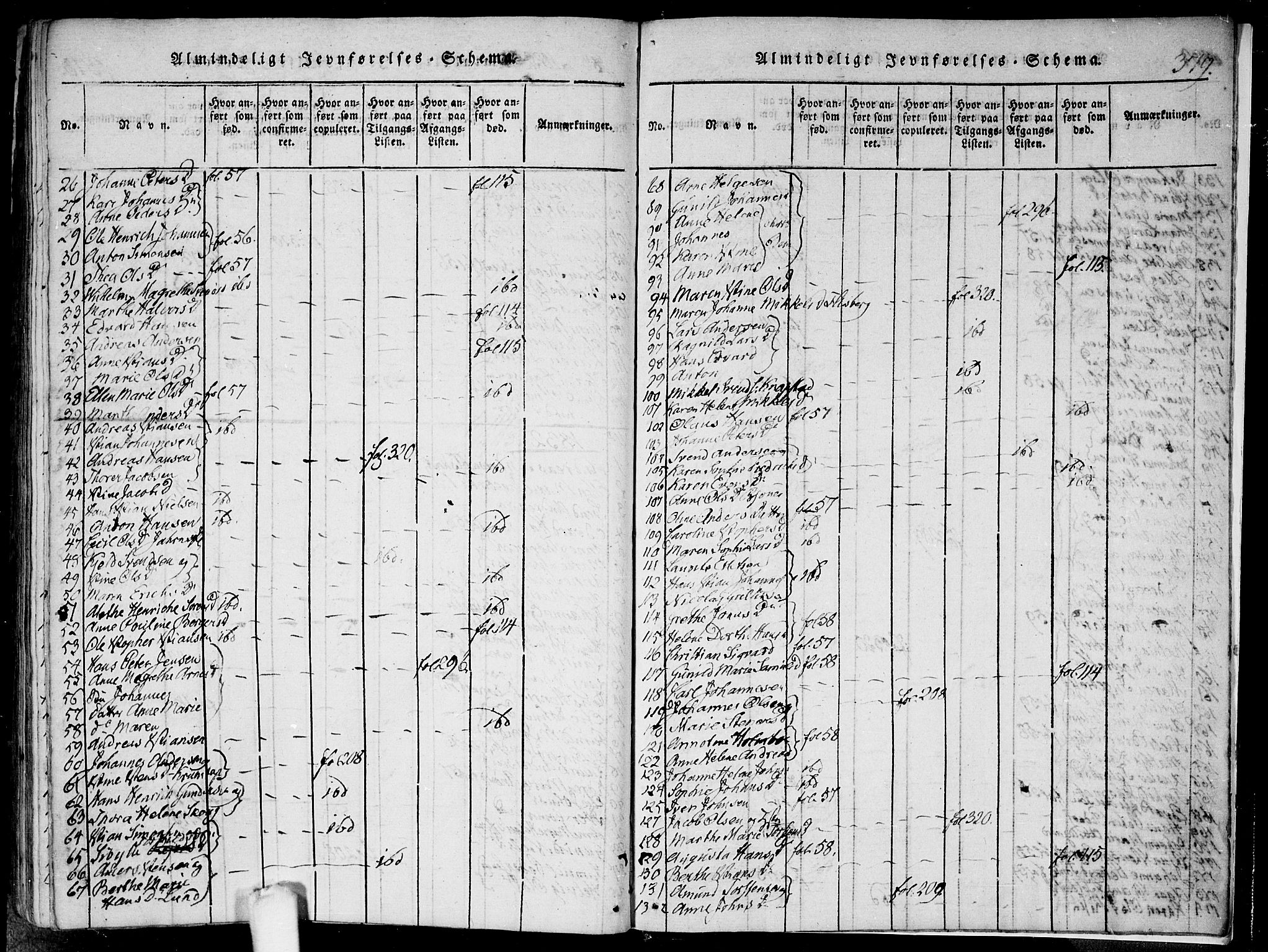 Hobøl prestekontor Kirkebøker, SAO/A-2002/F/Fa/L0002: Parish register (official) no. I 2, 1814-1841, p. 379