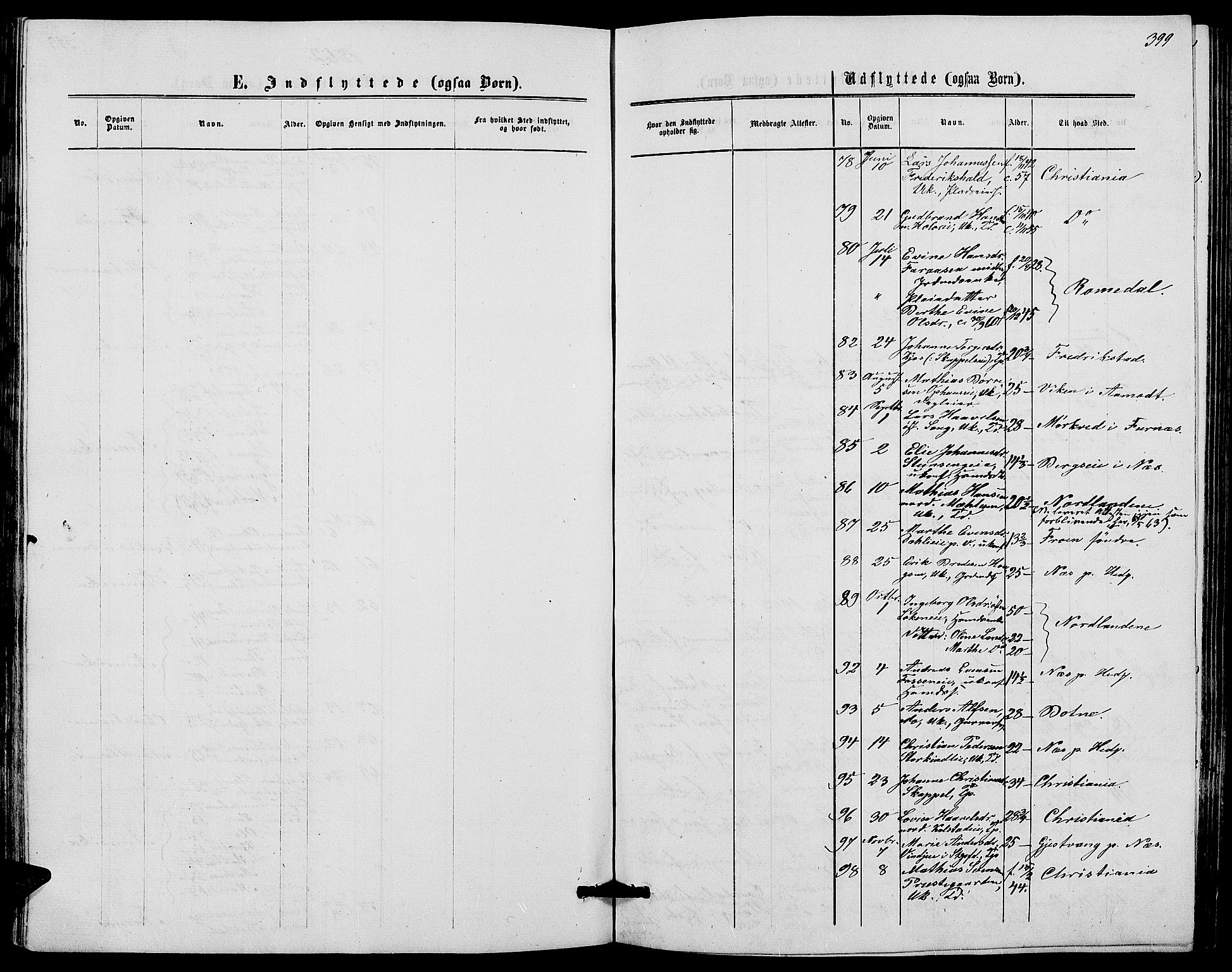 Ringsaker prestekontor, AV/SAH-PREST-014/L/La/L0007: Parish register (copy) no. 7, 1861-1869, p. 399