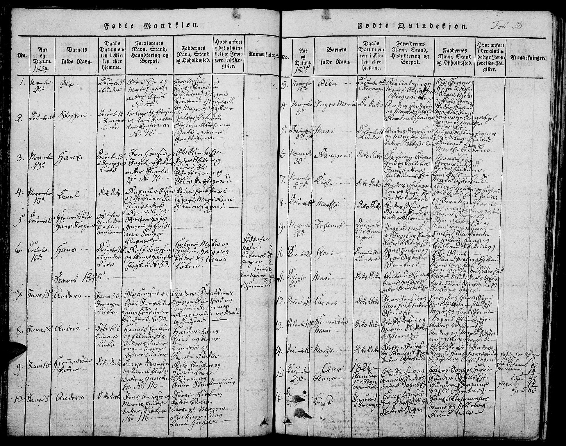 Jevnaker prestekontor, SAH/PREST-116/H/Ha/Hab/L0001: Parish register (copy) no. 1, 1815-1837, p. 50